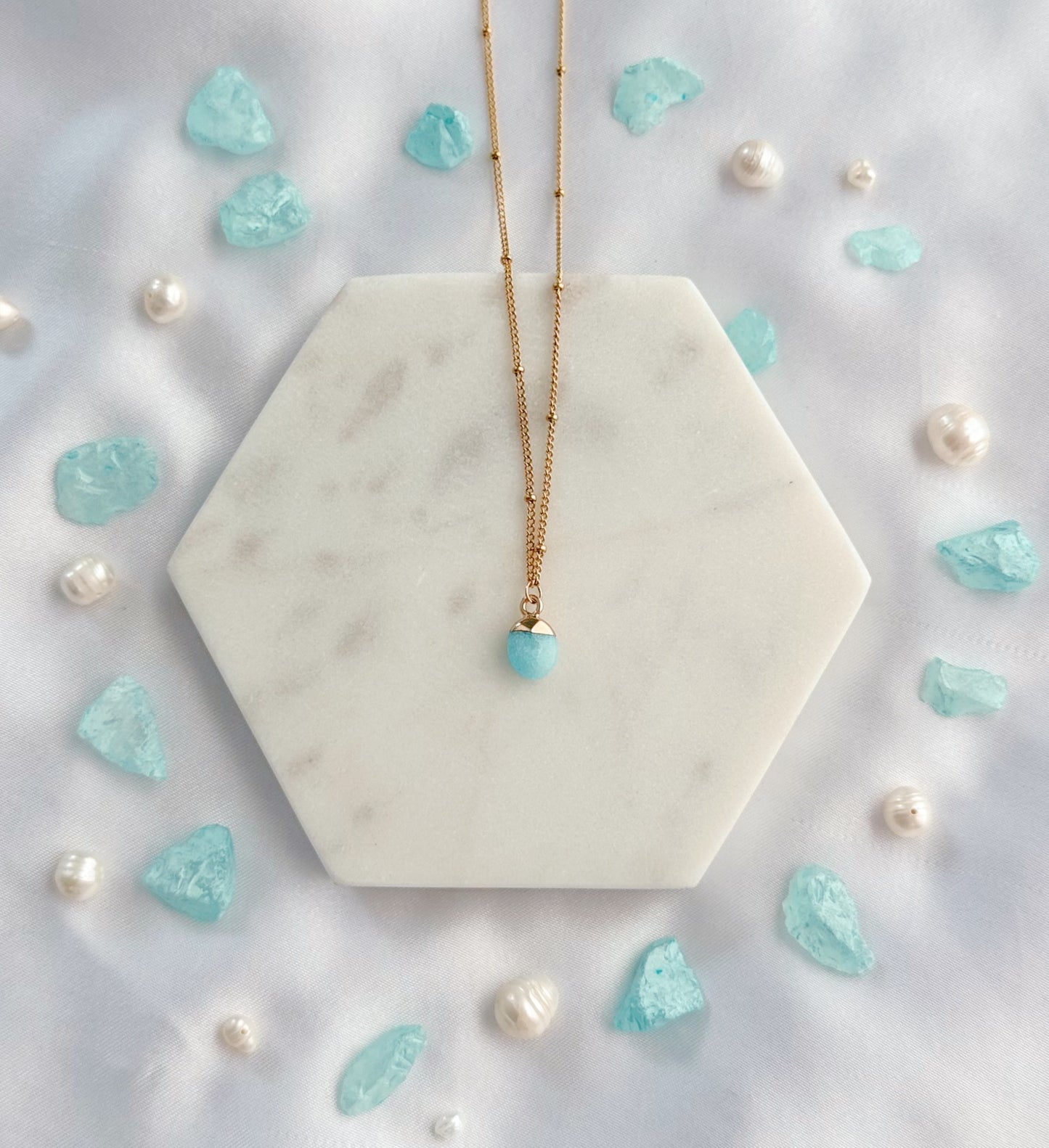 Turquoise Nugget Gemstone Necklace