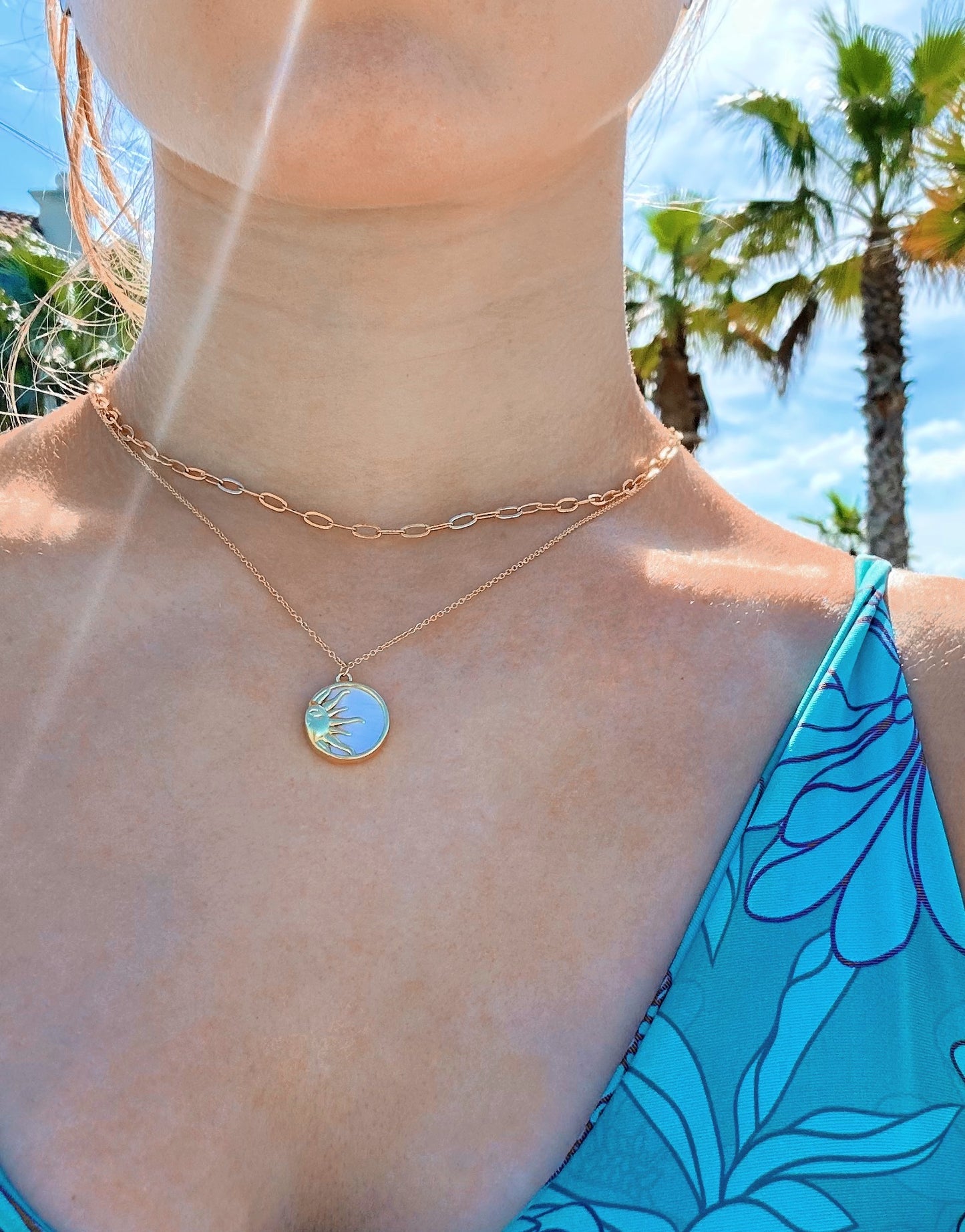 Sun-kissed glow necklace