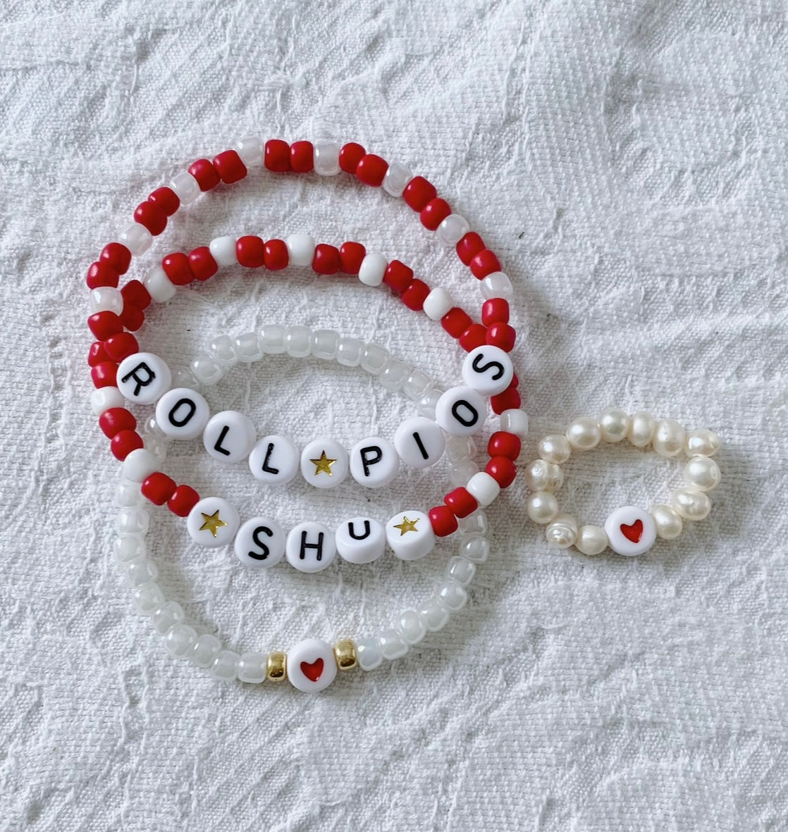 Sacred Heart University beaded bracelet