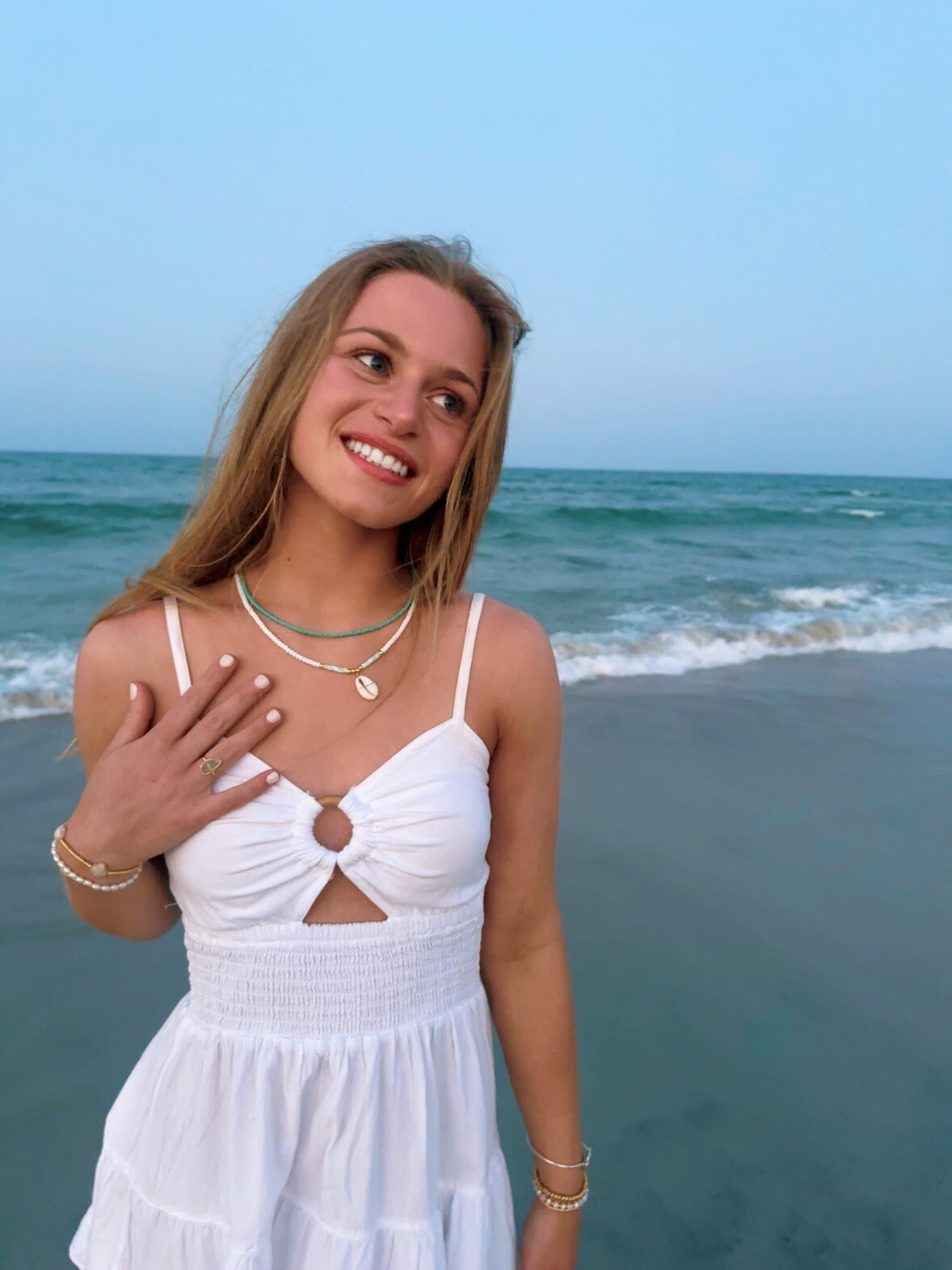 Sea Glass Wire-Wrapped Ring