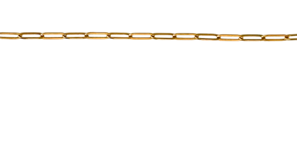 Gold Large Paperclip Chain