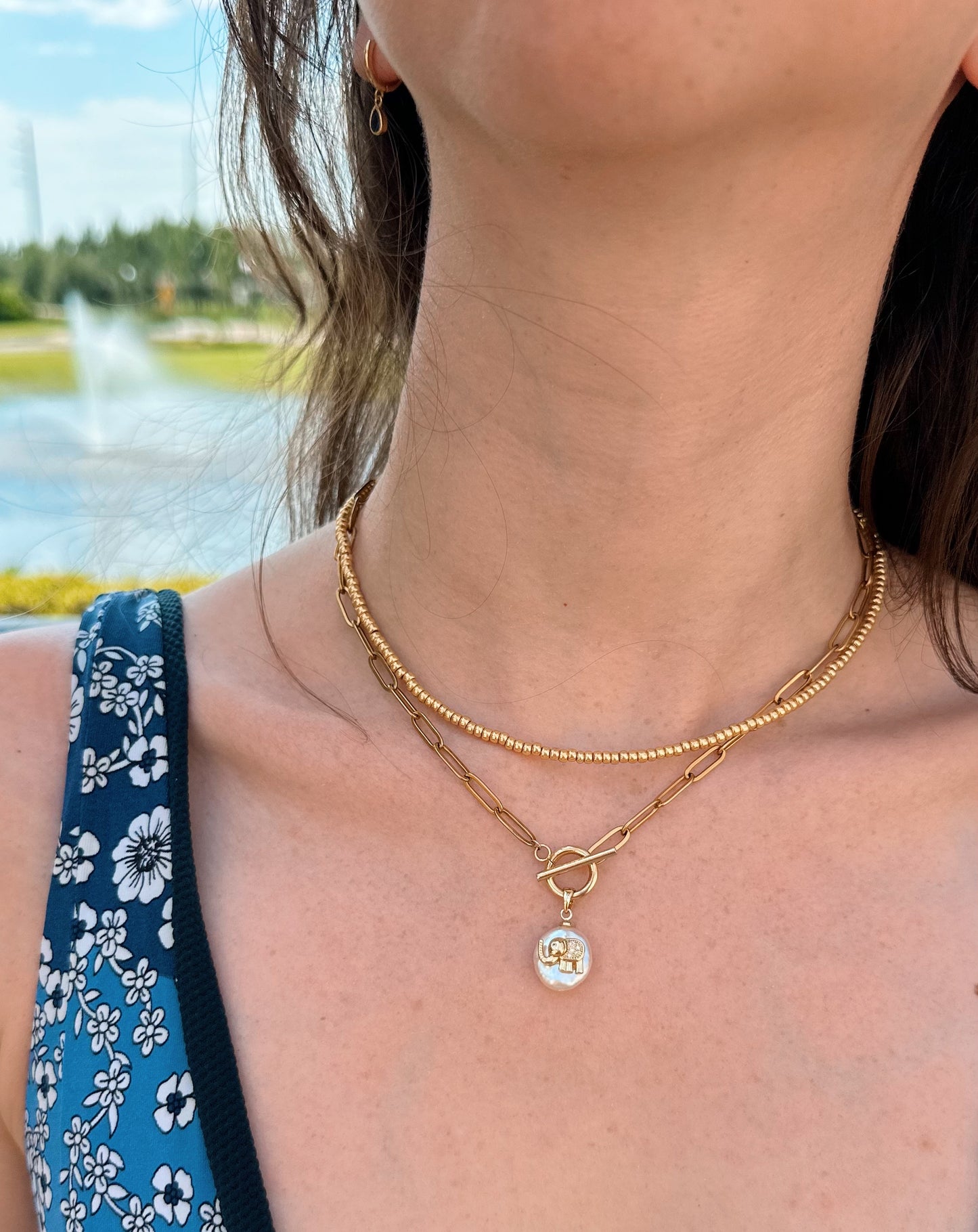 Dainty Seed Bead Layering Necklace