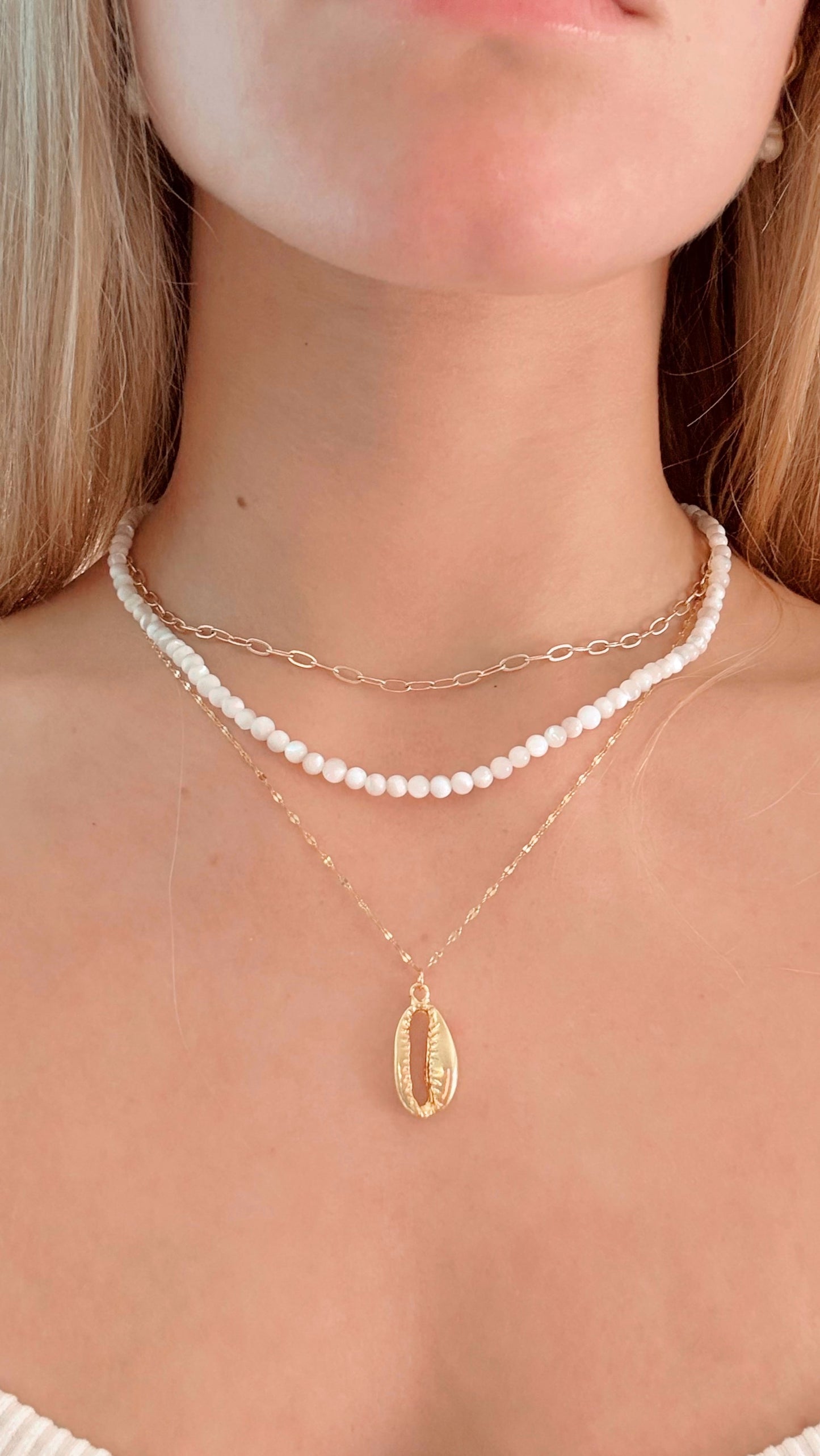 Golden Cowrie Necklace