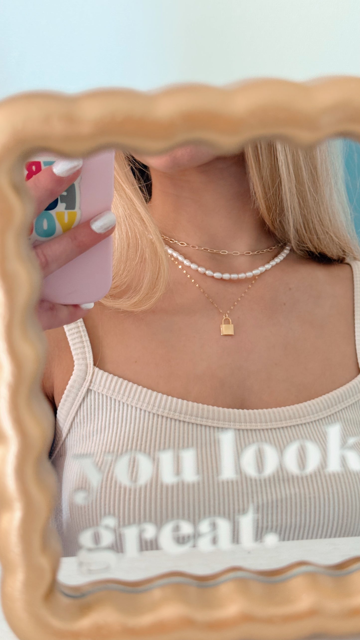 Golden Locket Necklace