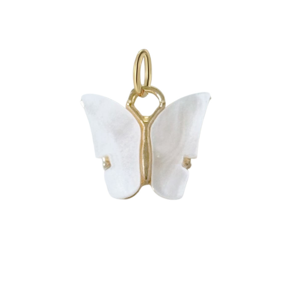 White Butterfly Charm