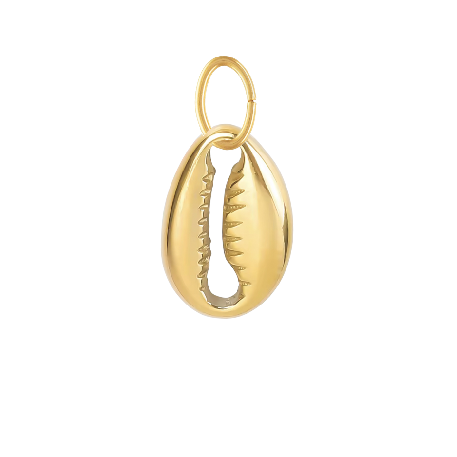 Dainty Gold Cowrie Shell Charm