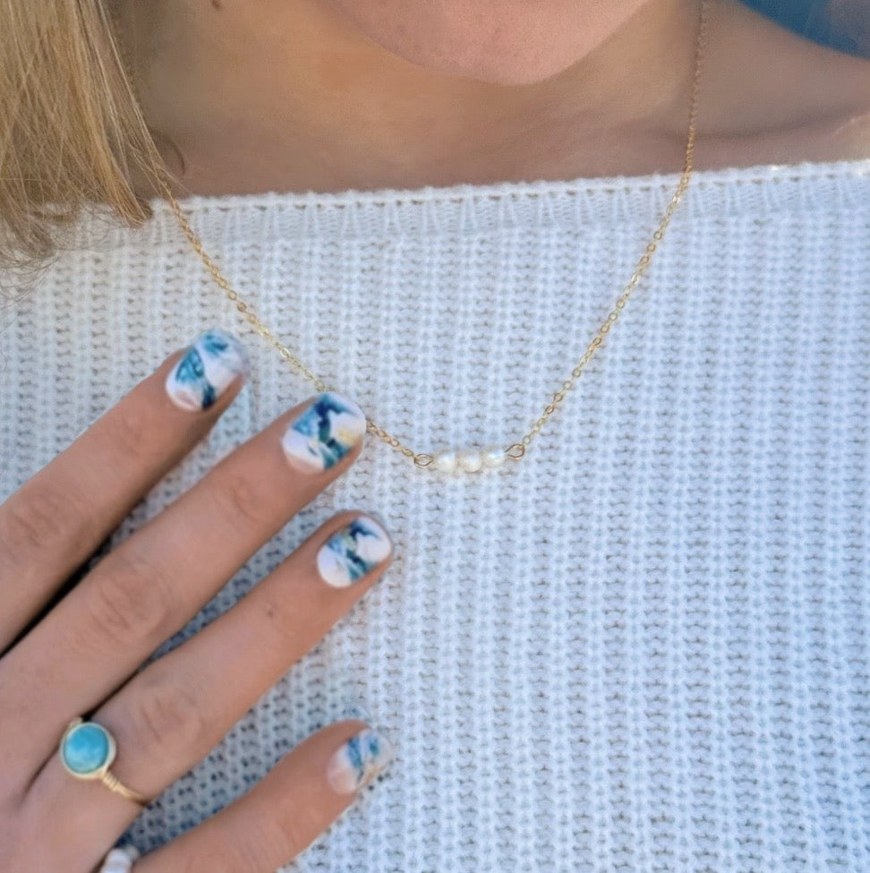 Triple Pearl Necklace