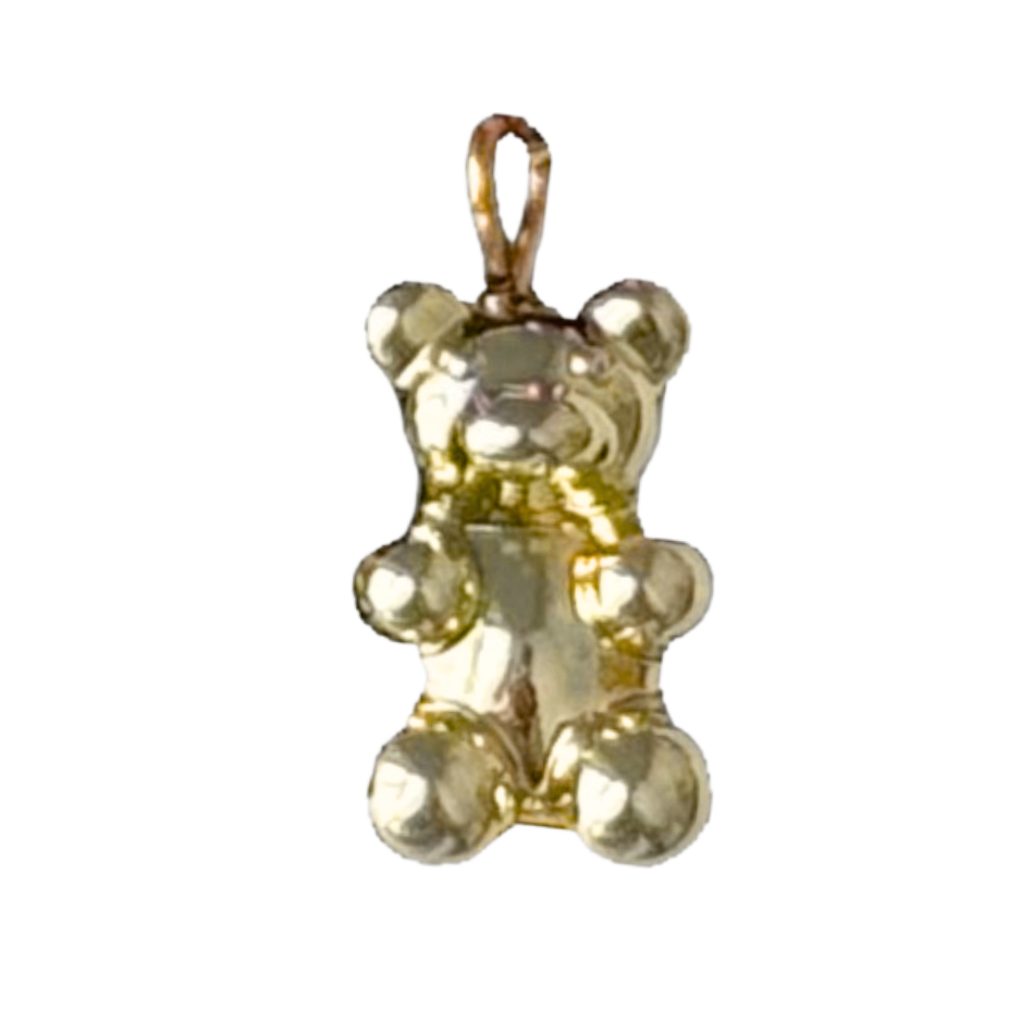 Metallic Yellow Gummy Bear Charm