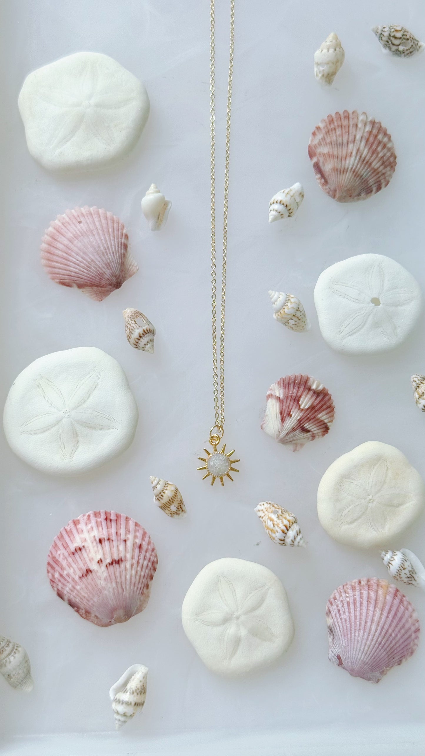 Dainty Golden Sun Necklace