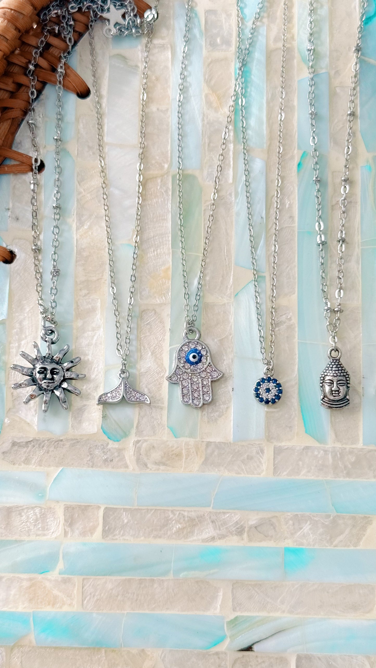 Silver Sun Necklace