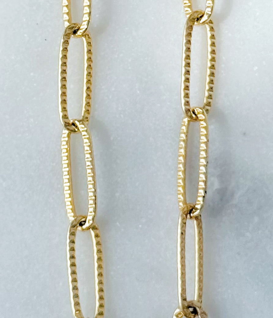 Chunky Textured Toggle Necklace
