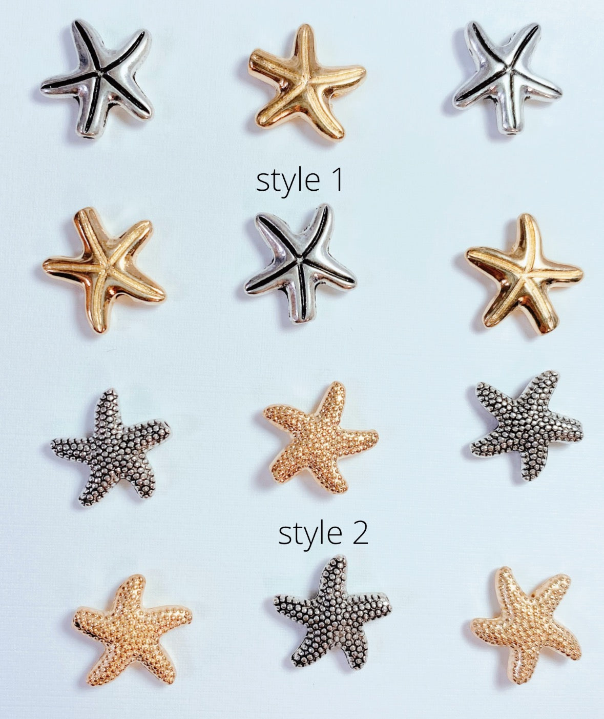 Chunky starfish & zircon gem necklace