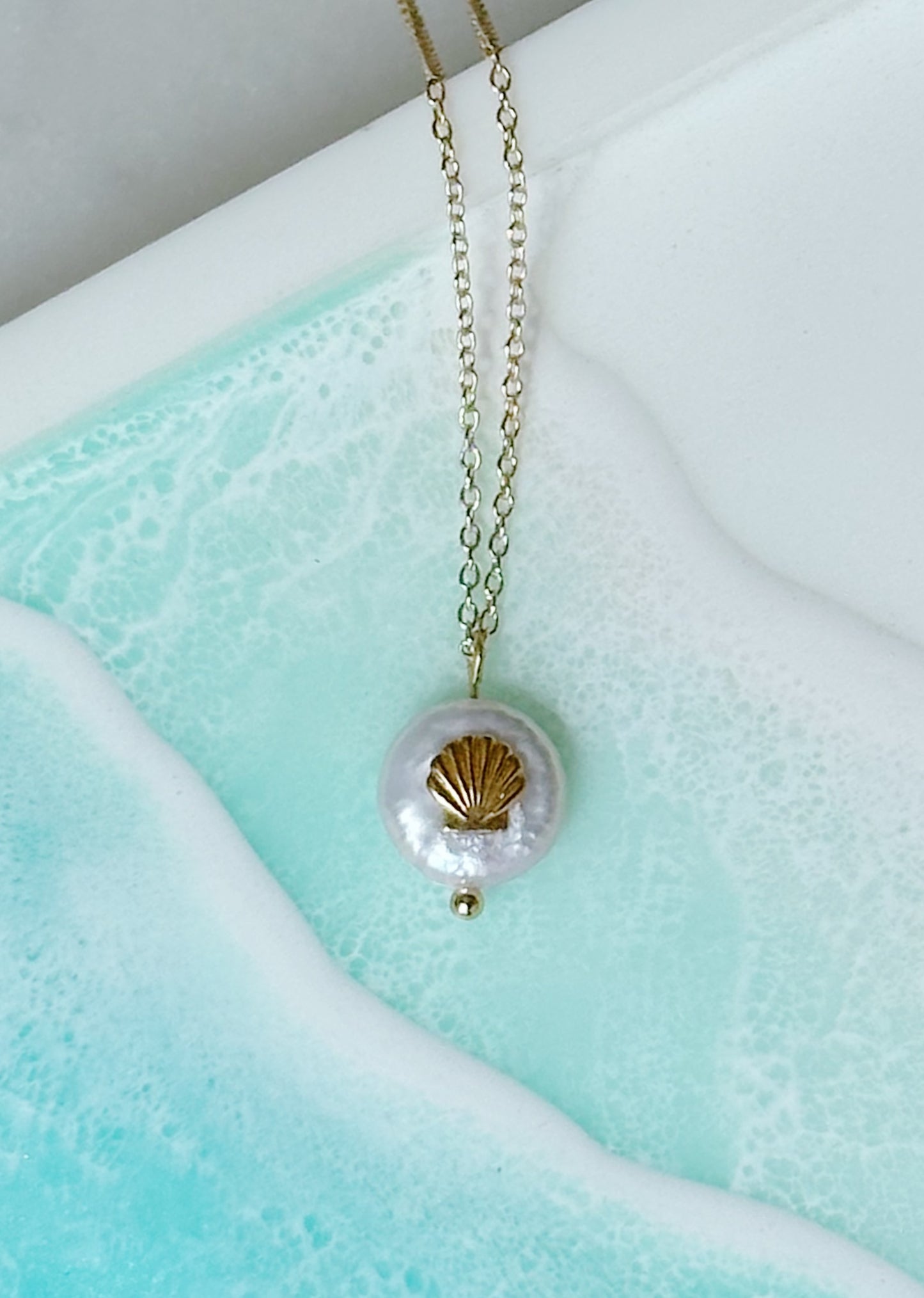 Sanibel Pearl Seashell Necklace