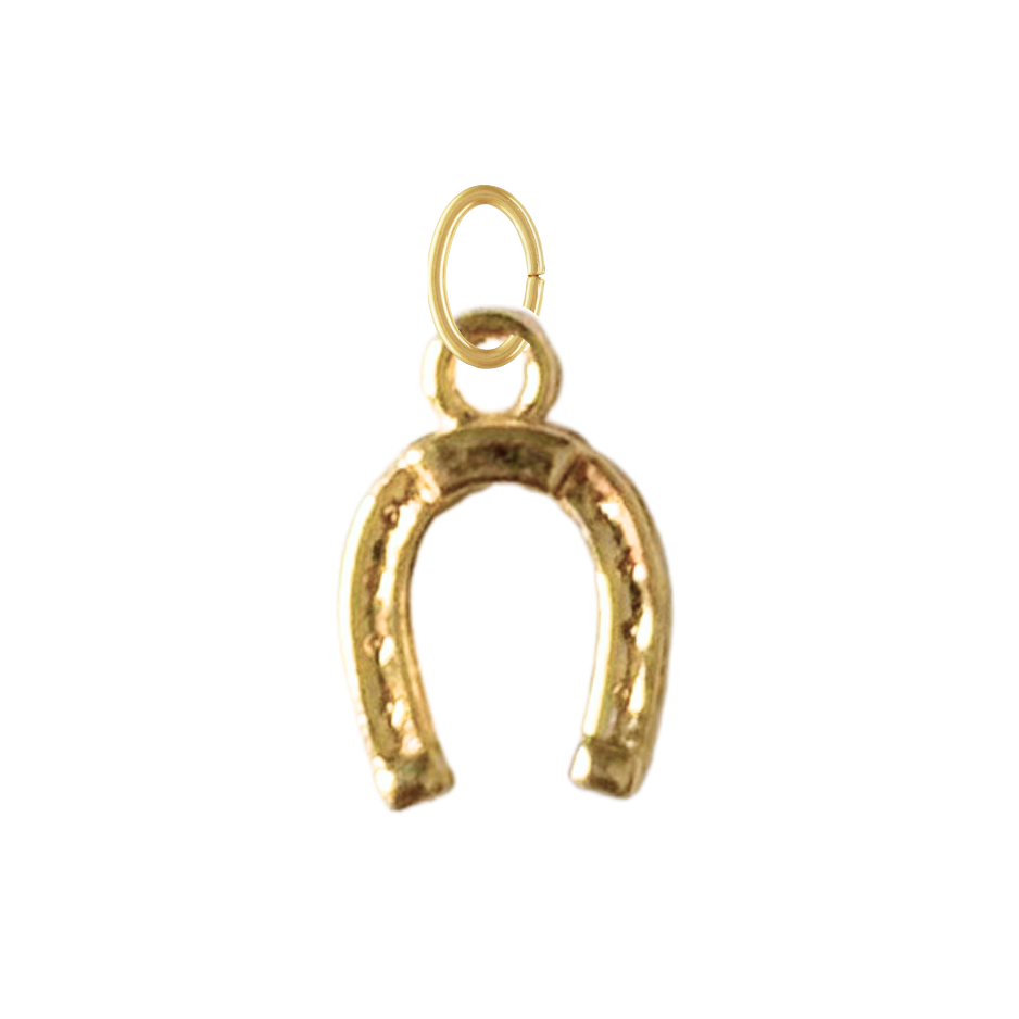Small Gold Horse Shoe Charm