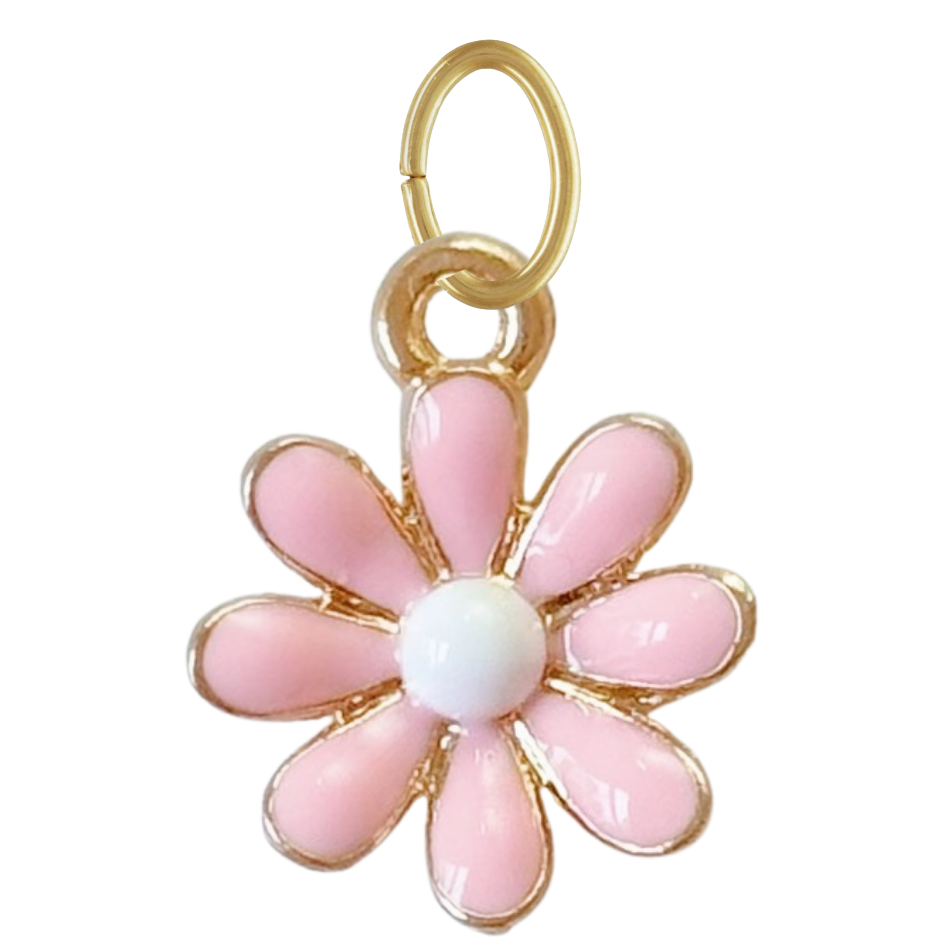 Pink Daisy Charm