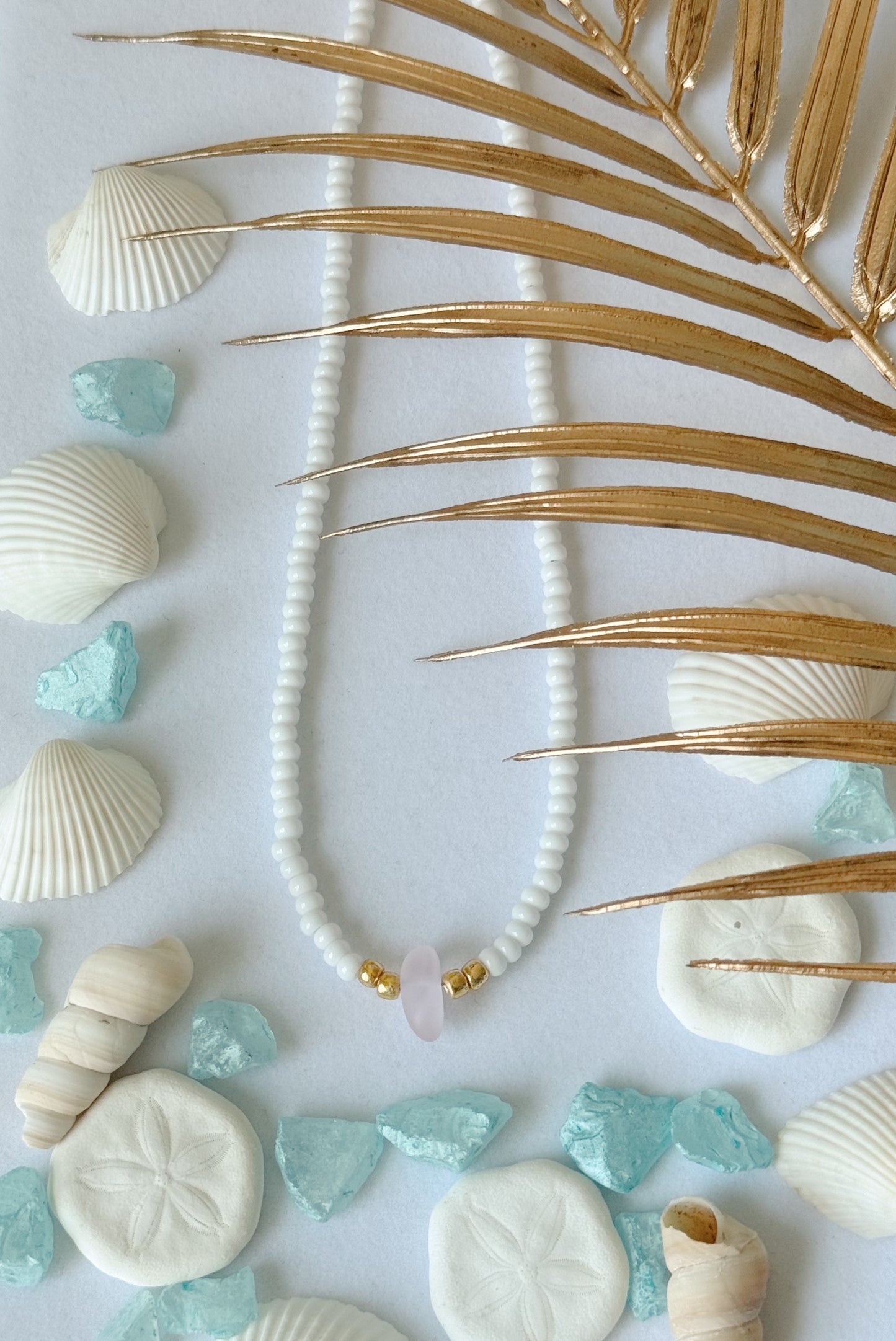 Sea Glass Beaded Necklace