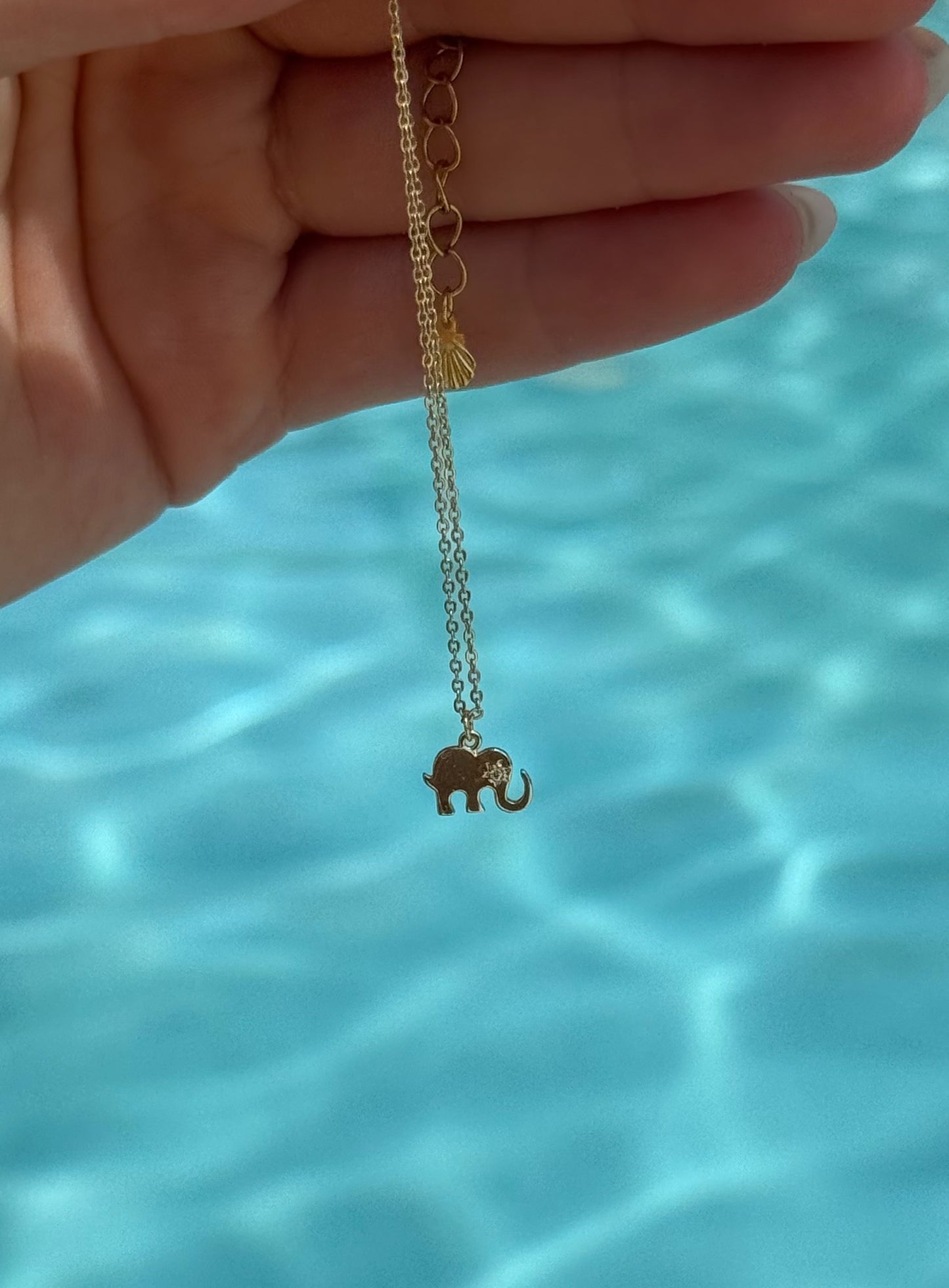 Dainty Gold Elephant Necklace