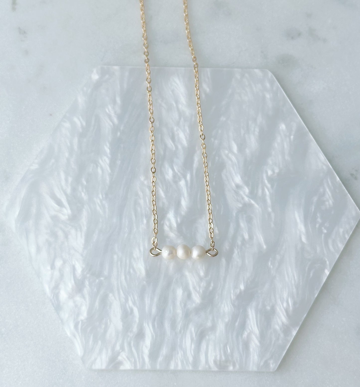 Triple Pearl Necklace