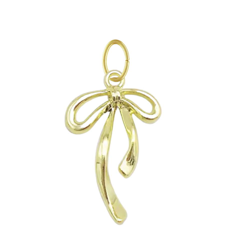 Yellow Gold Bow Charm
