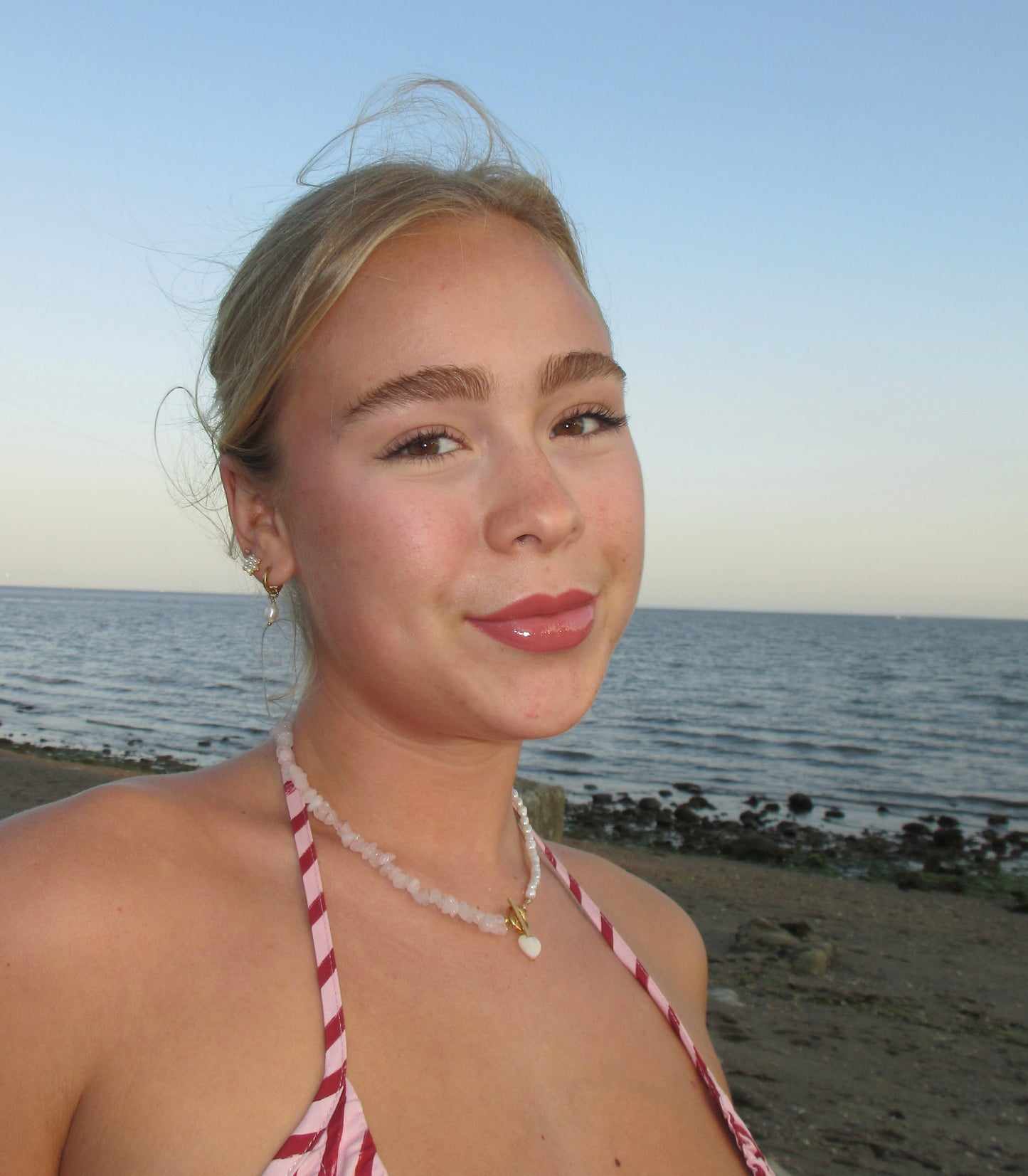 Love You More Rose Quartz & Pearl Necklace