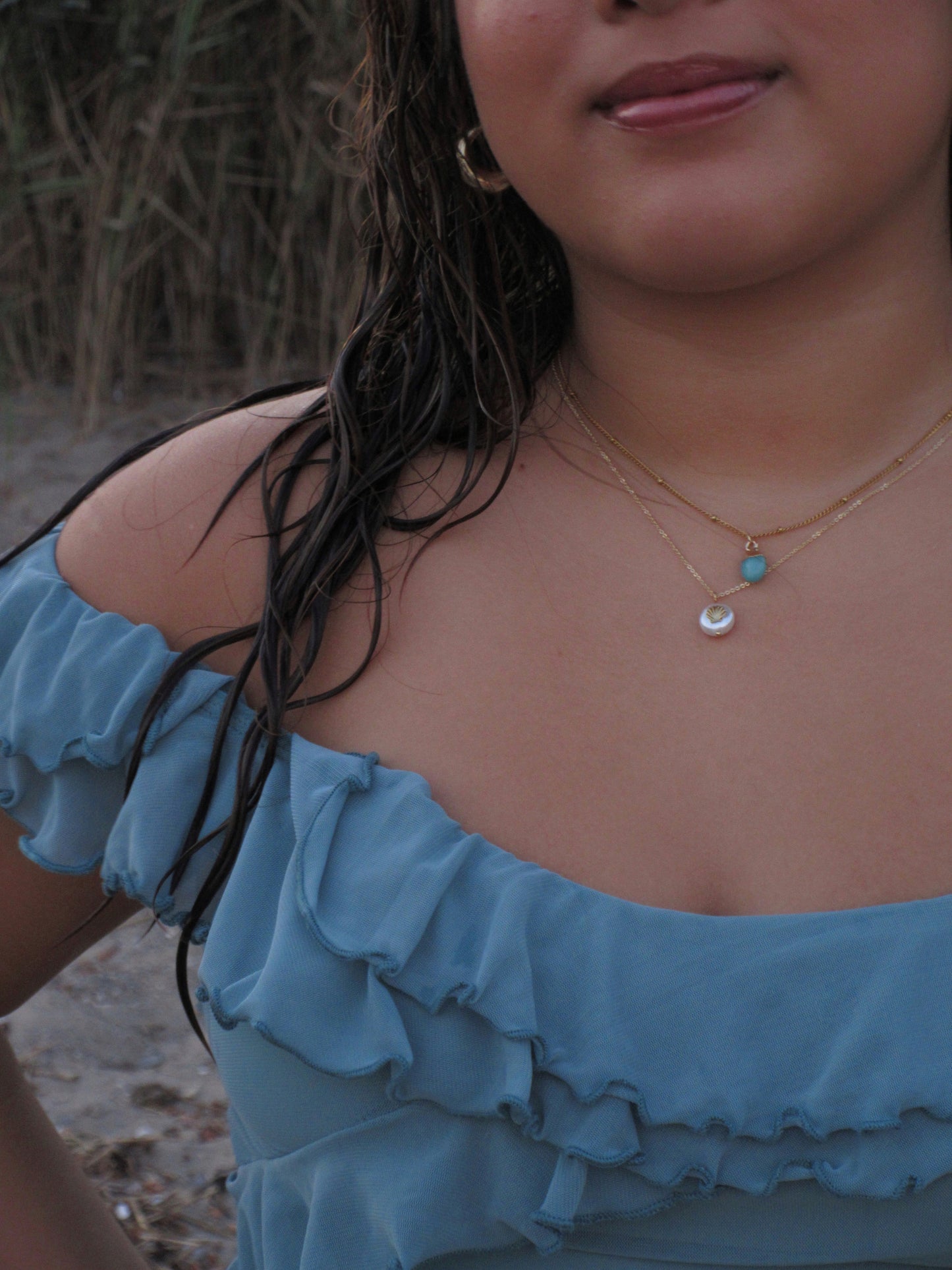 Turquoise Nugget Gemstone Necklace