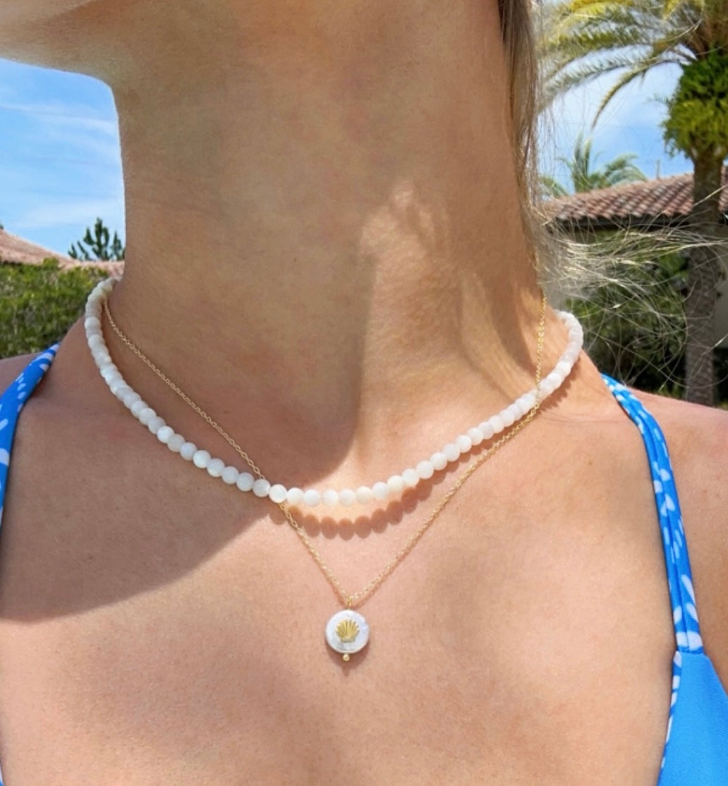 Sanibel Pearl Seashell Necklace