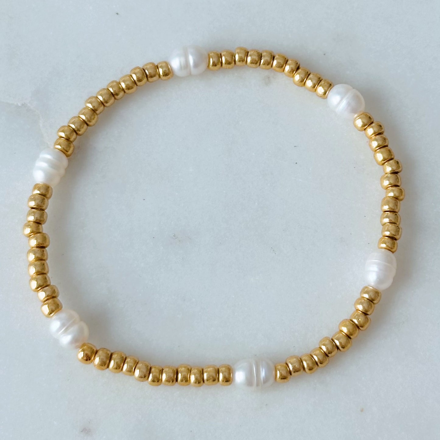 Boardwalk Beaded Pearl Bracelet