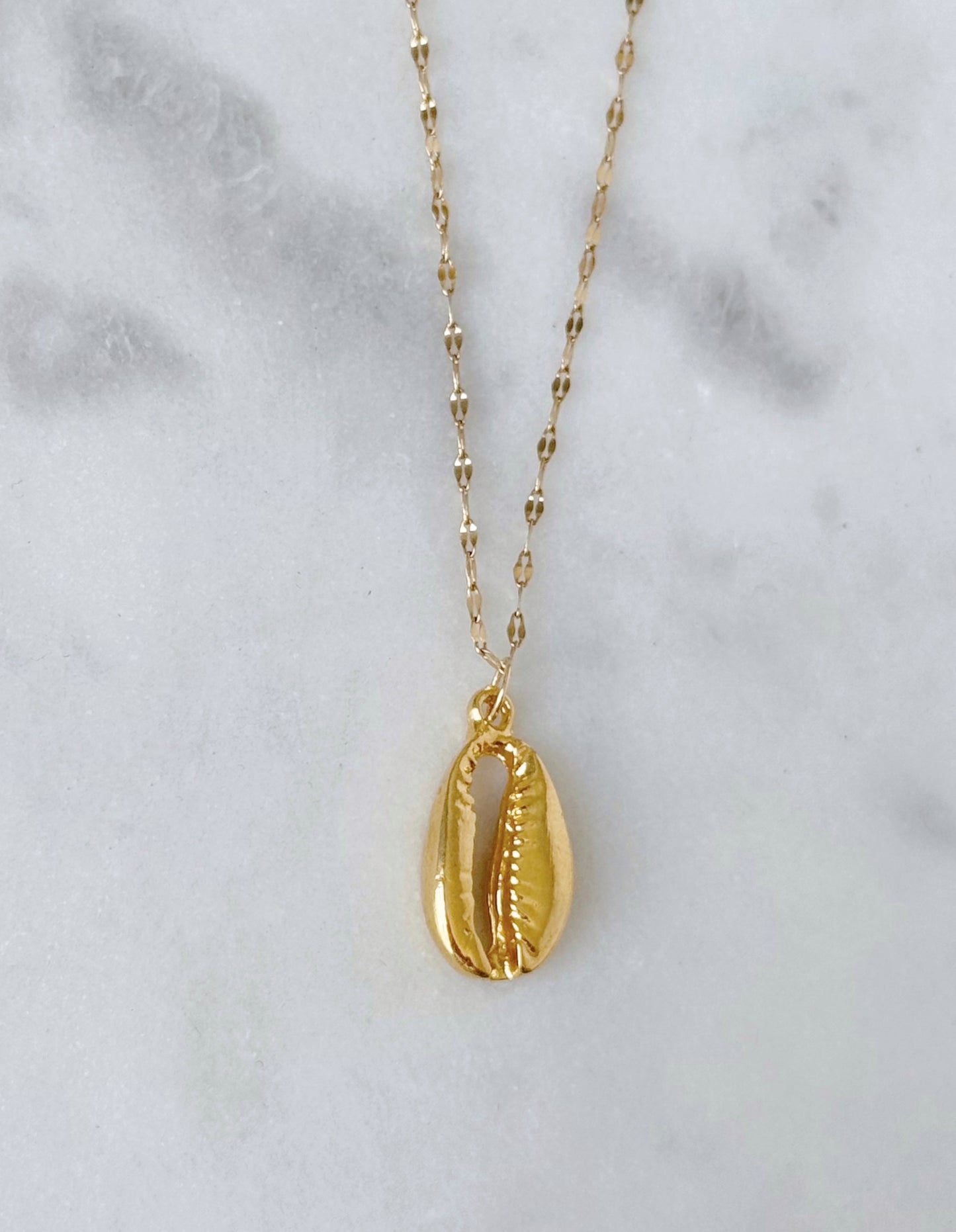 Golden Cowrie Necklace