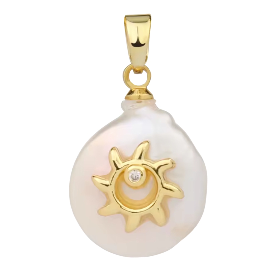 Freshwater Pearl with Sun Pendant