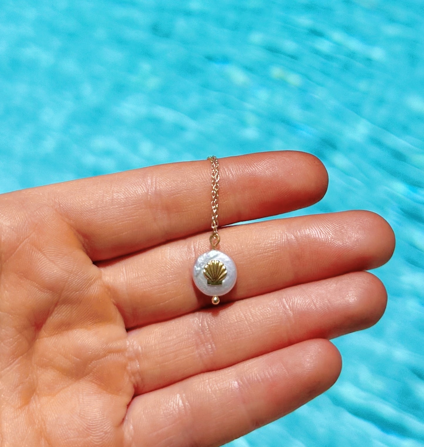 Sanibel Pearl Seashell Necklace