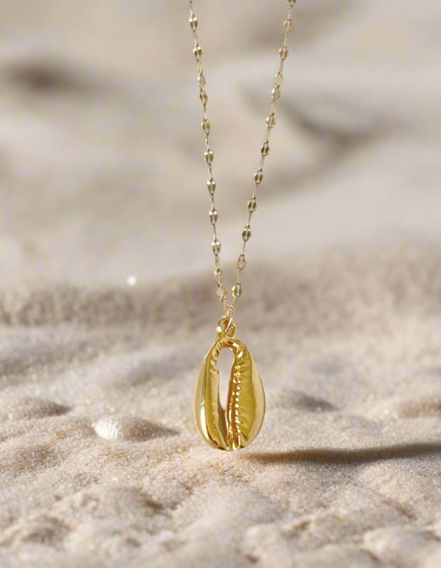 Golden Cowrie Necklace