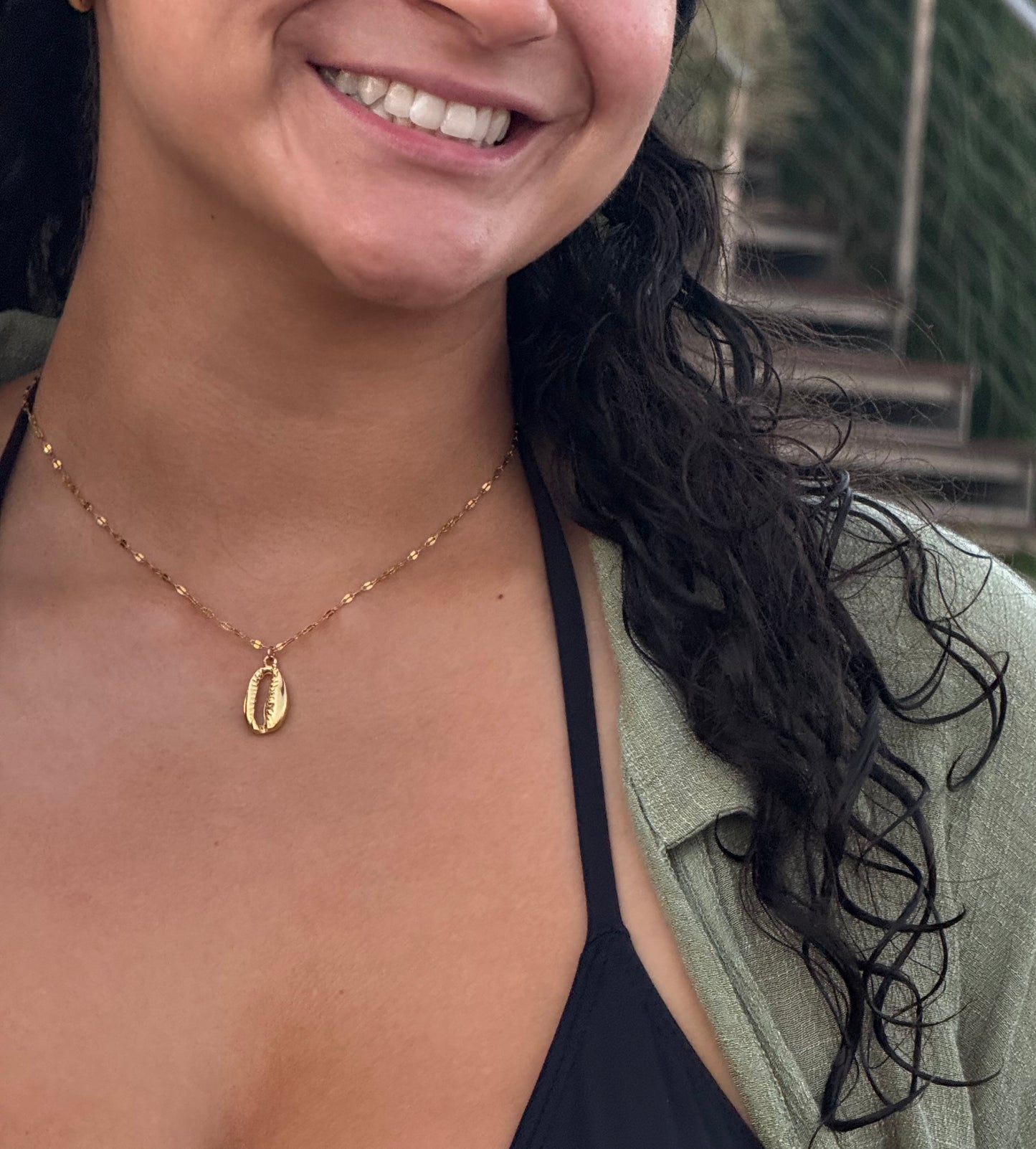 Golden Cowrie Necklace