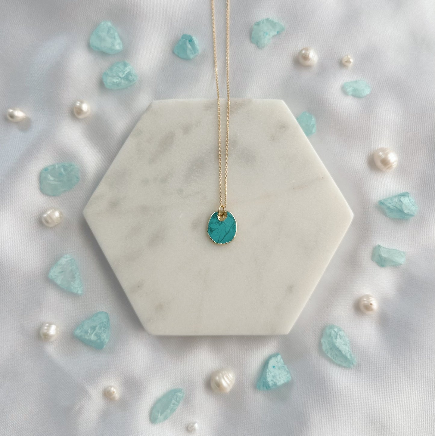 Turquoise Tag Necklace