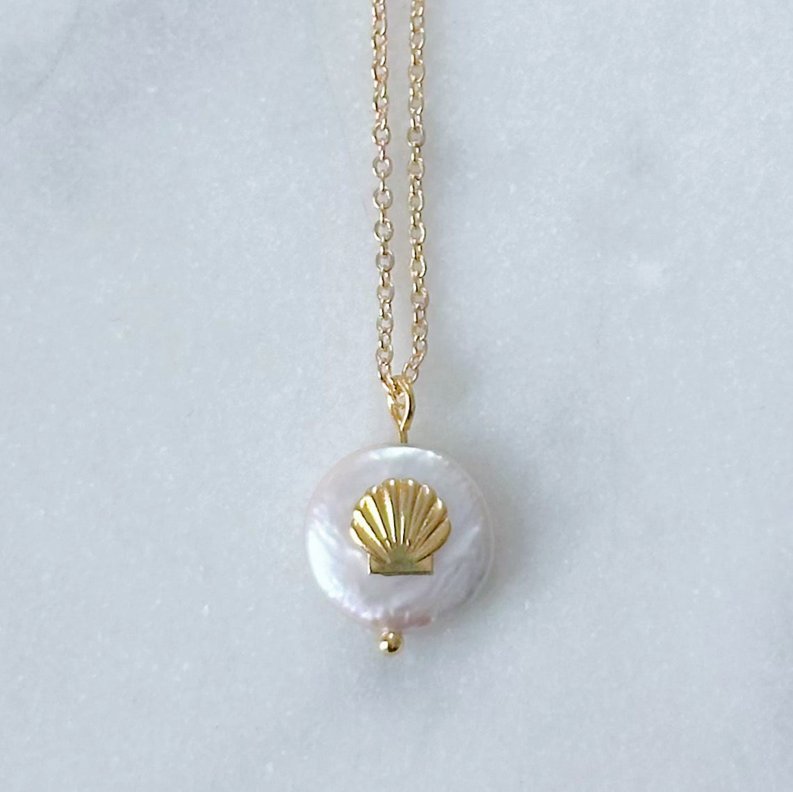 Sanibel Pearl Seashell Necklace