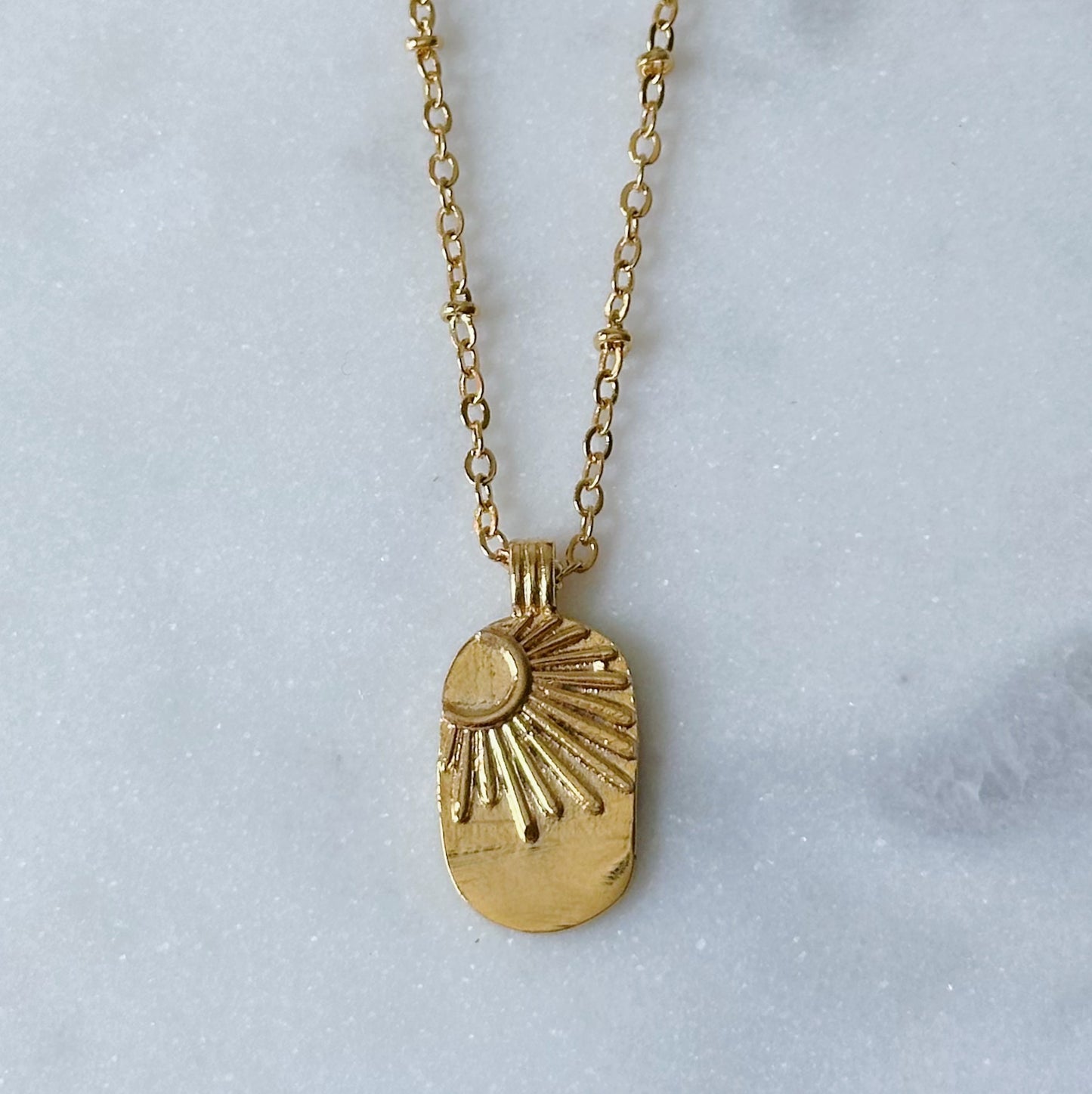 Sunburst Pendant Necklace
