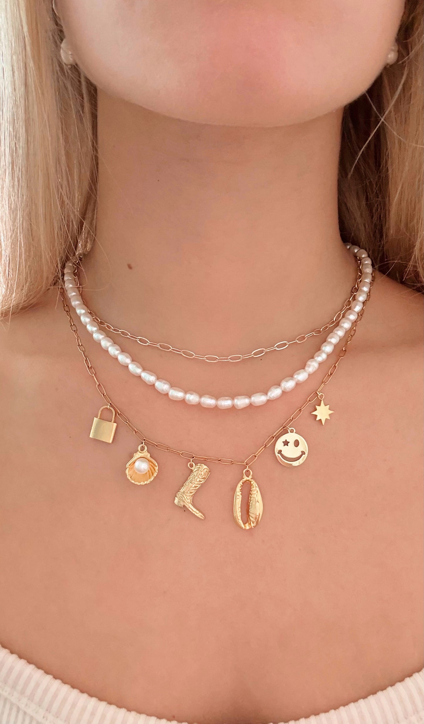 Coastal Cowgirl charm necklace