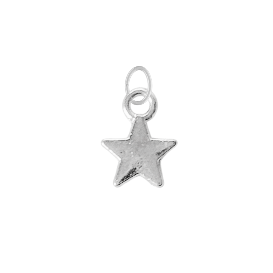 Tiny Silver Star Charm