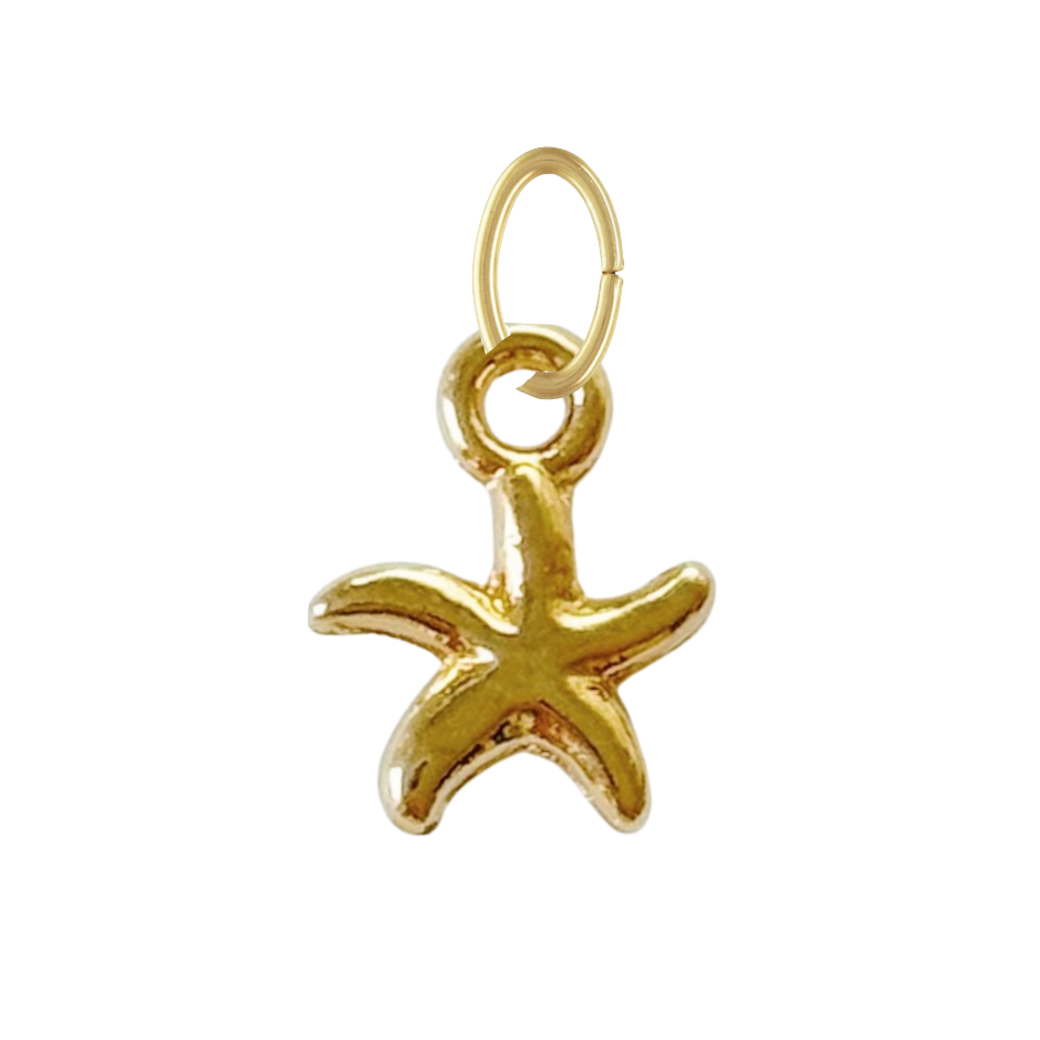 Dainty Gold Starfish Charm