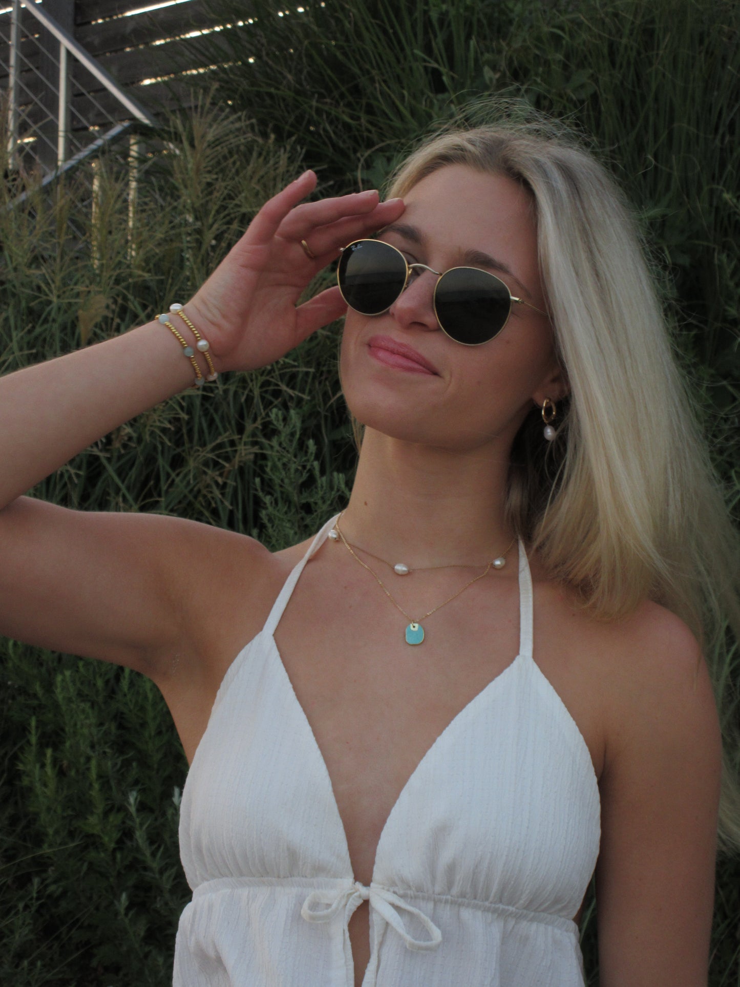 Turquoise Tag Necklace