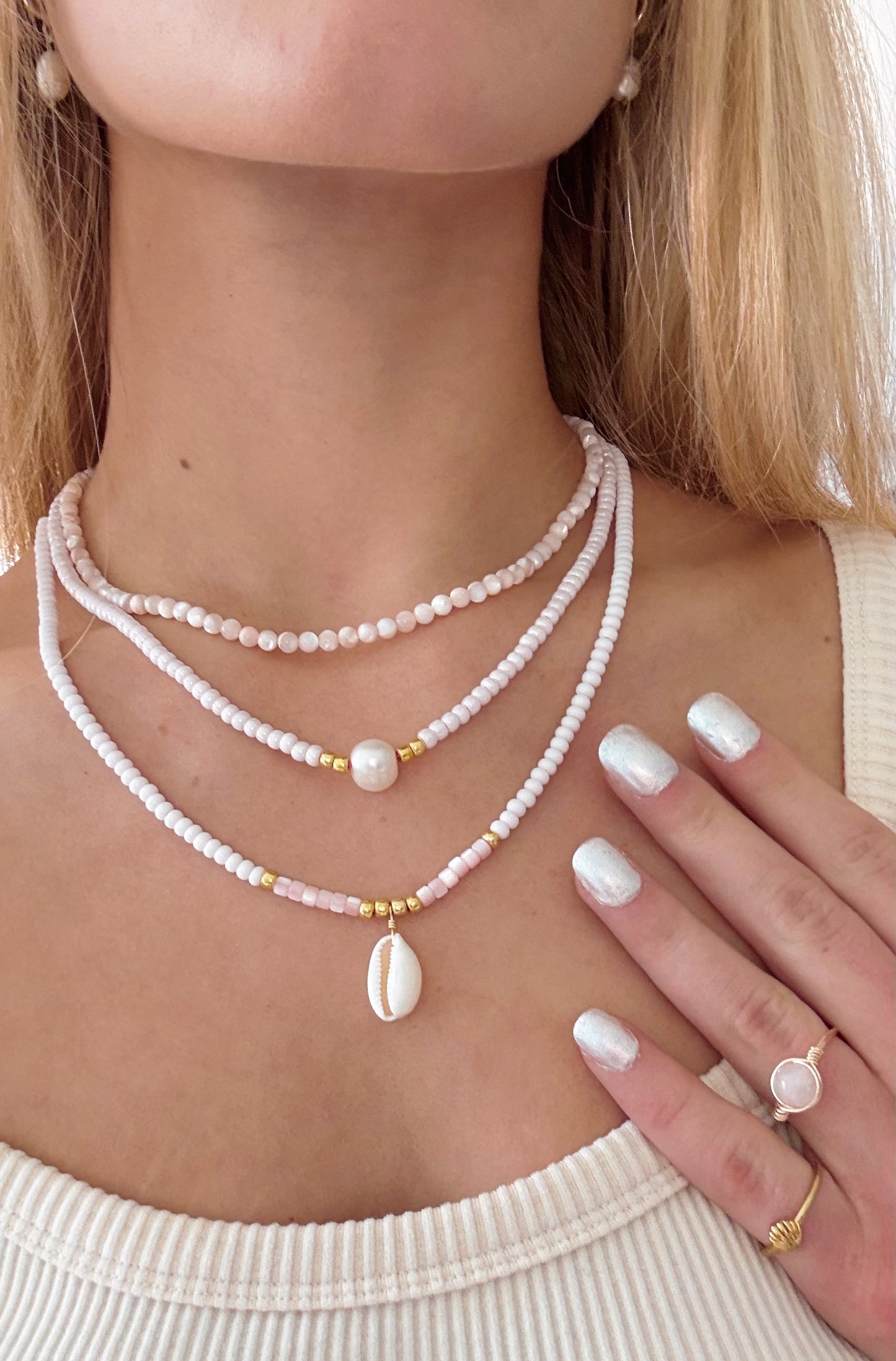Freshwater Pearl Beaded Necklace
