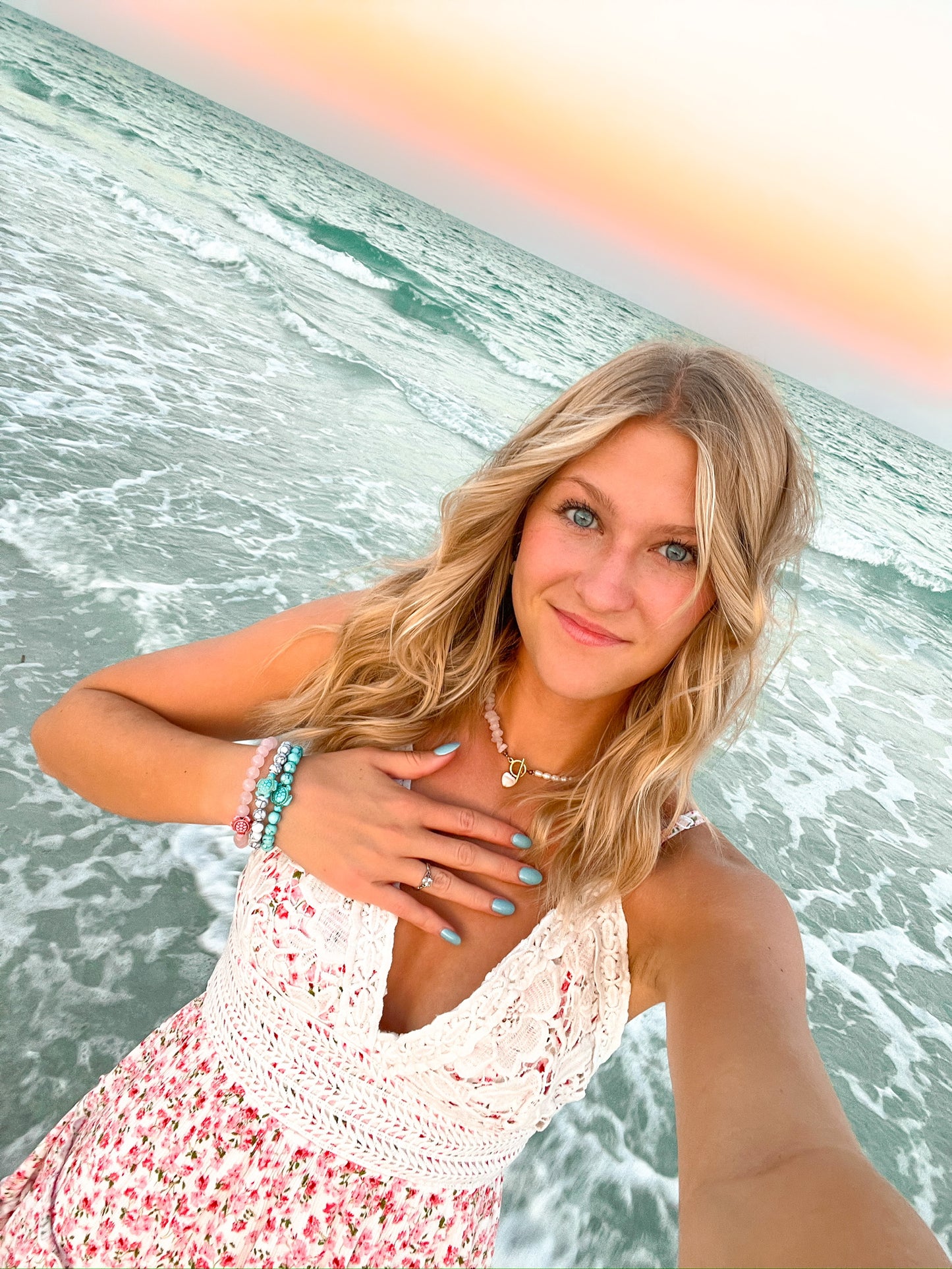 Love You More Rose Quartz & Pearl Necklace