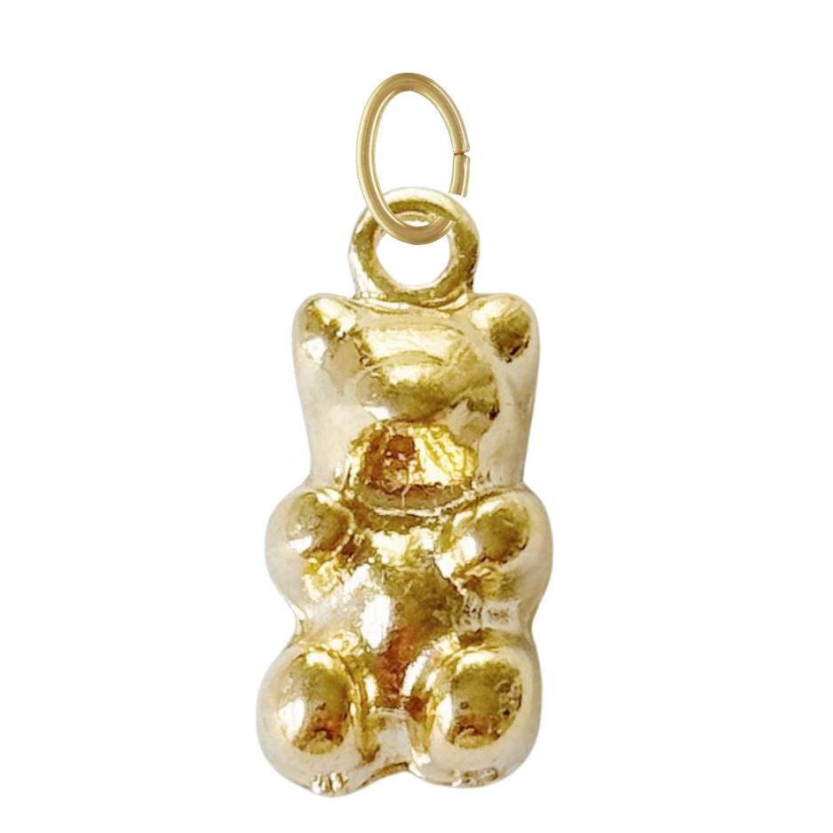 Gold Gummy Bear Charm