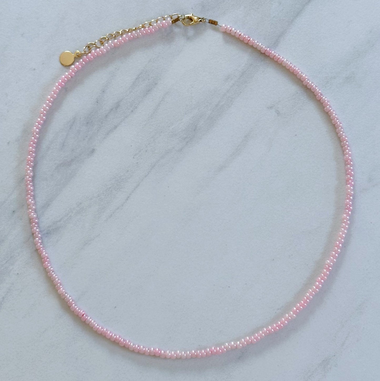 Dainty Seed Bead Layering Necklace
