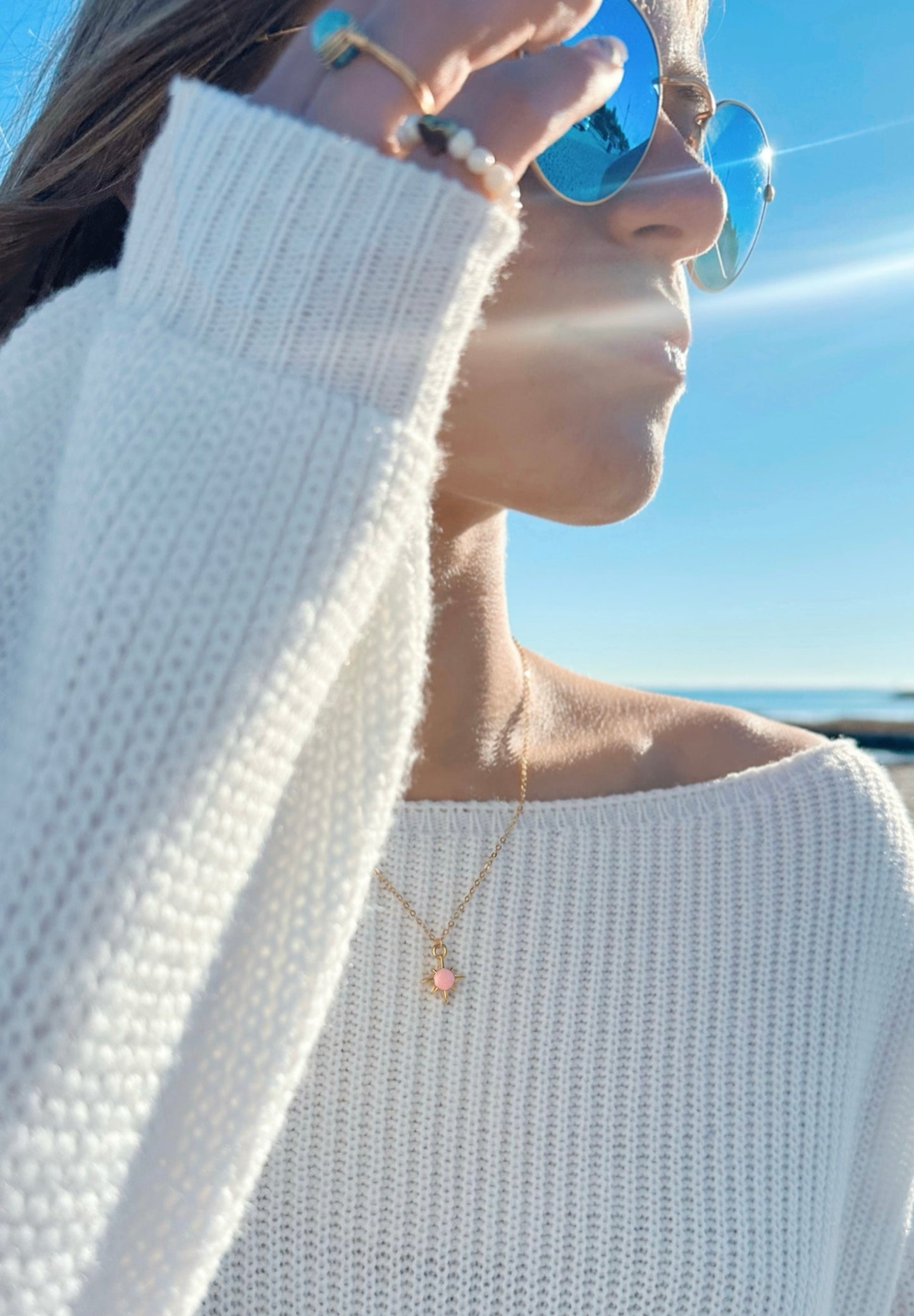 North Star Gold Charm Necklace