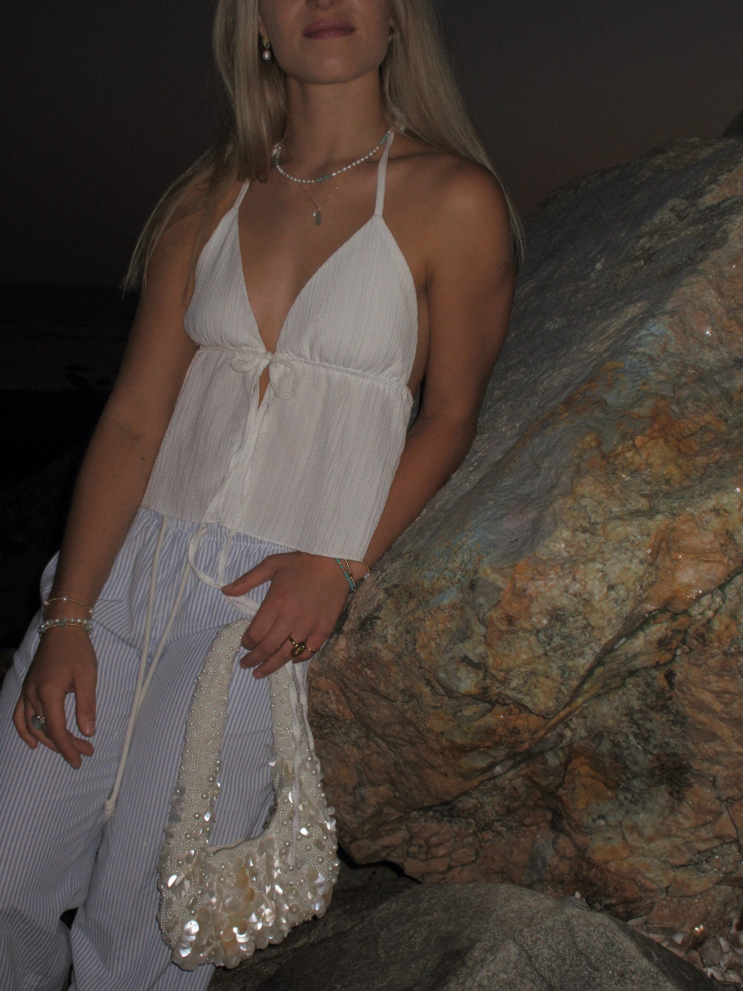Sea Glass & Pearl Necklace