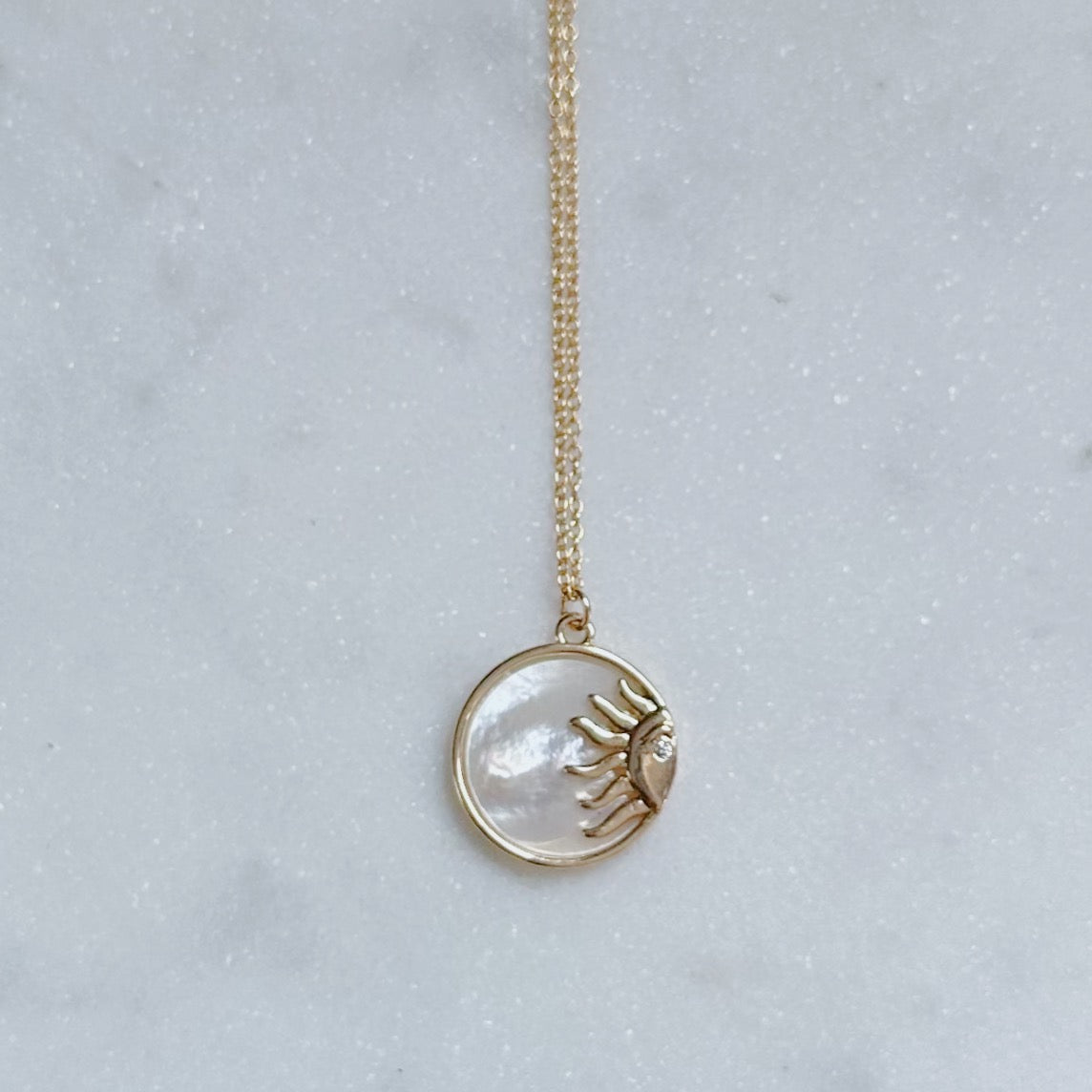 Sun-kissed glow necklace