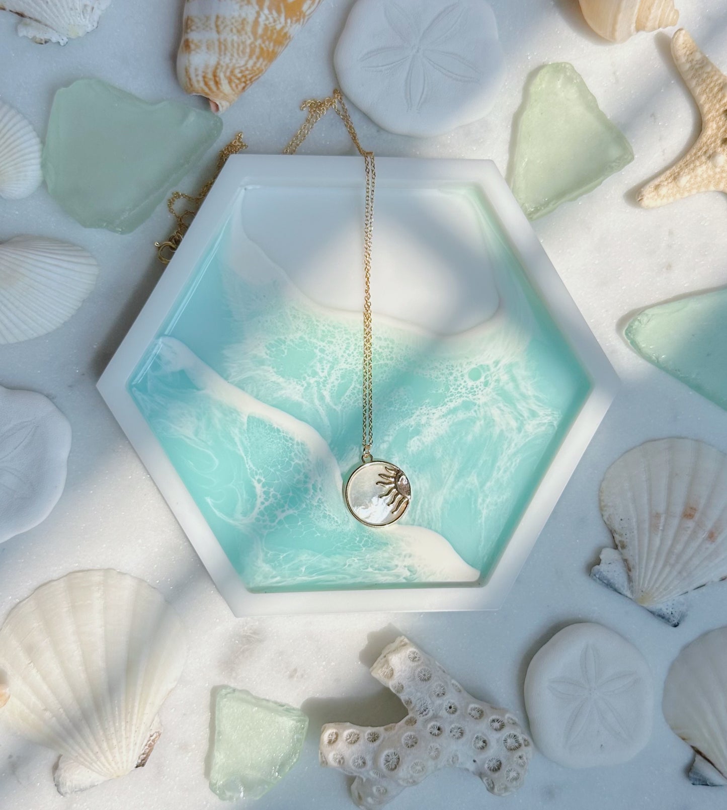 Sun-kissed glow necklace