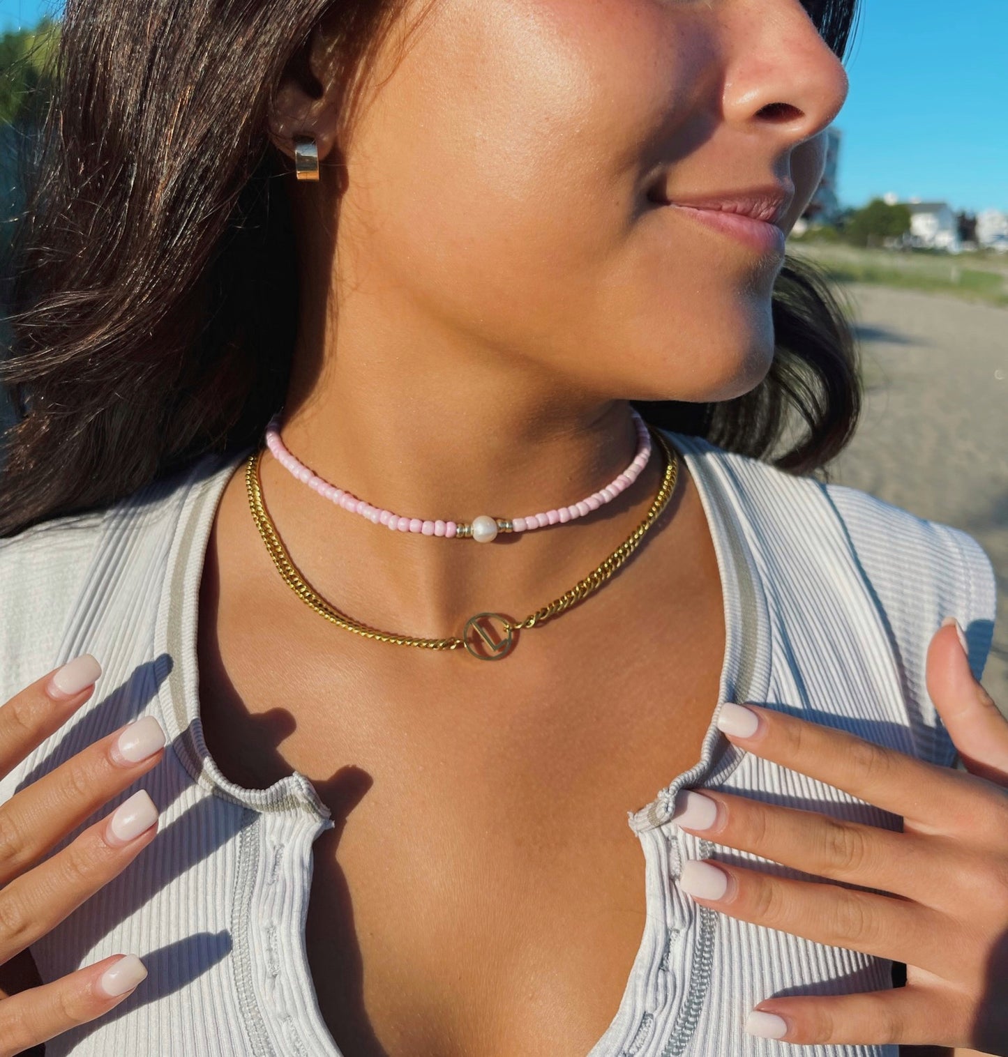 Freshwater Pearl Beaded Necklace