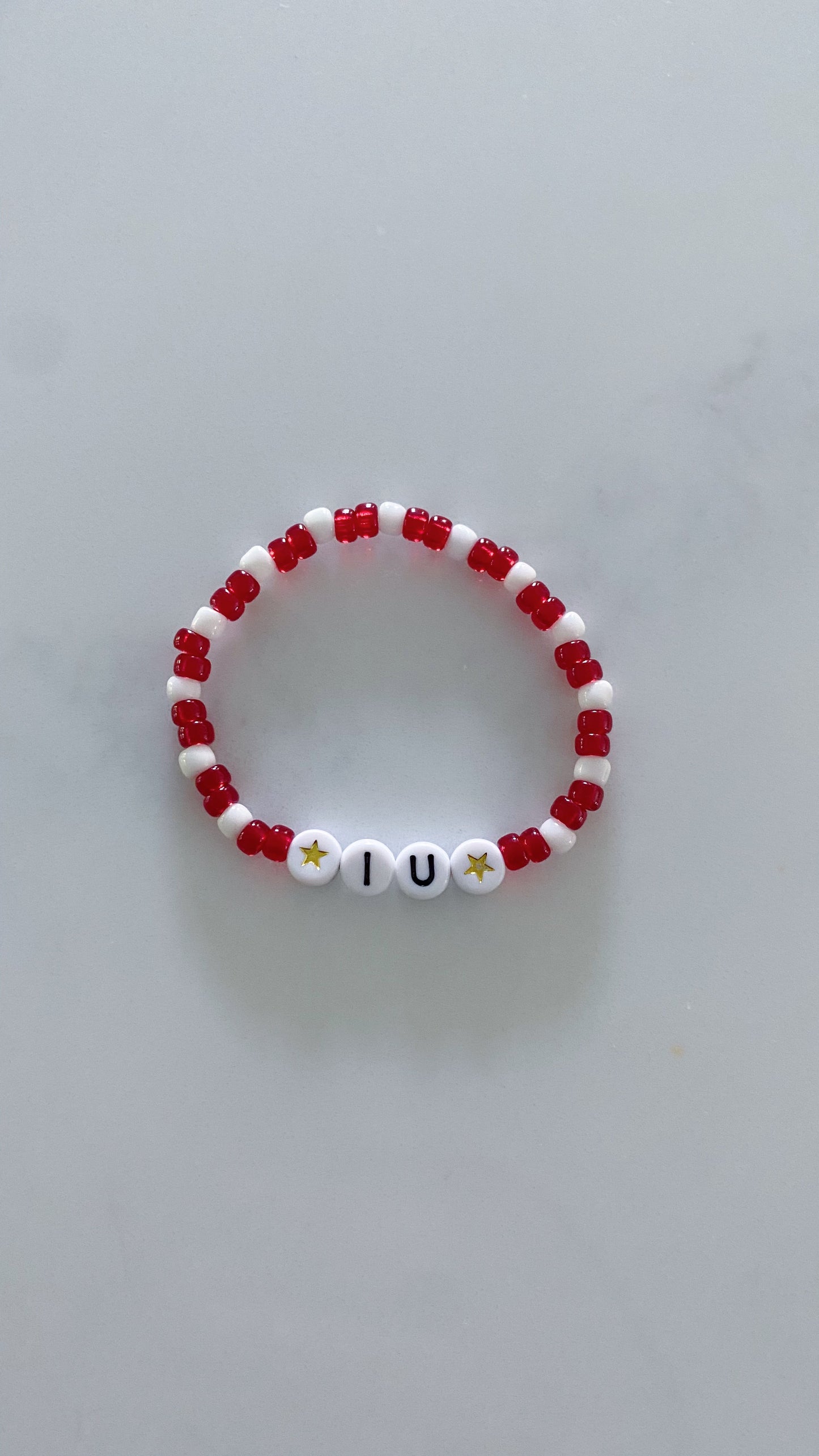 Indiana University beaded bracelet