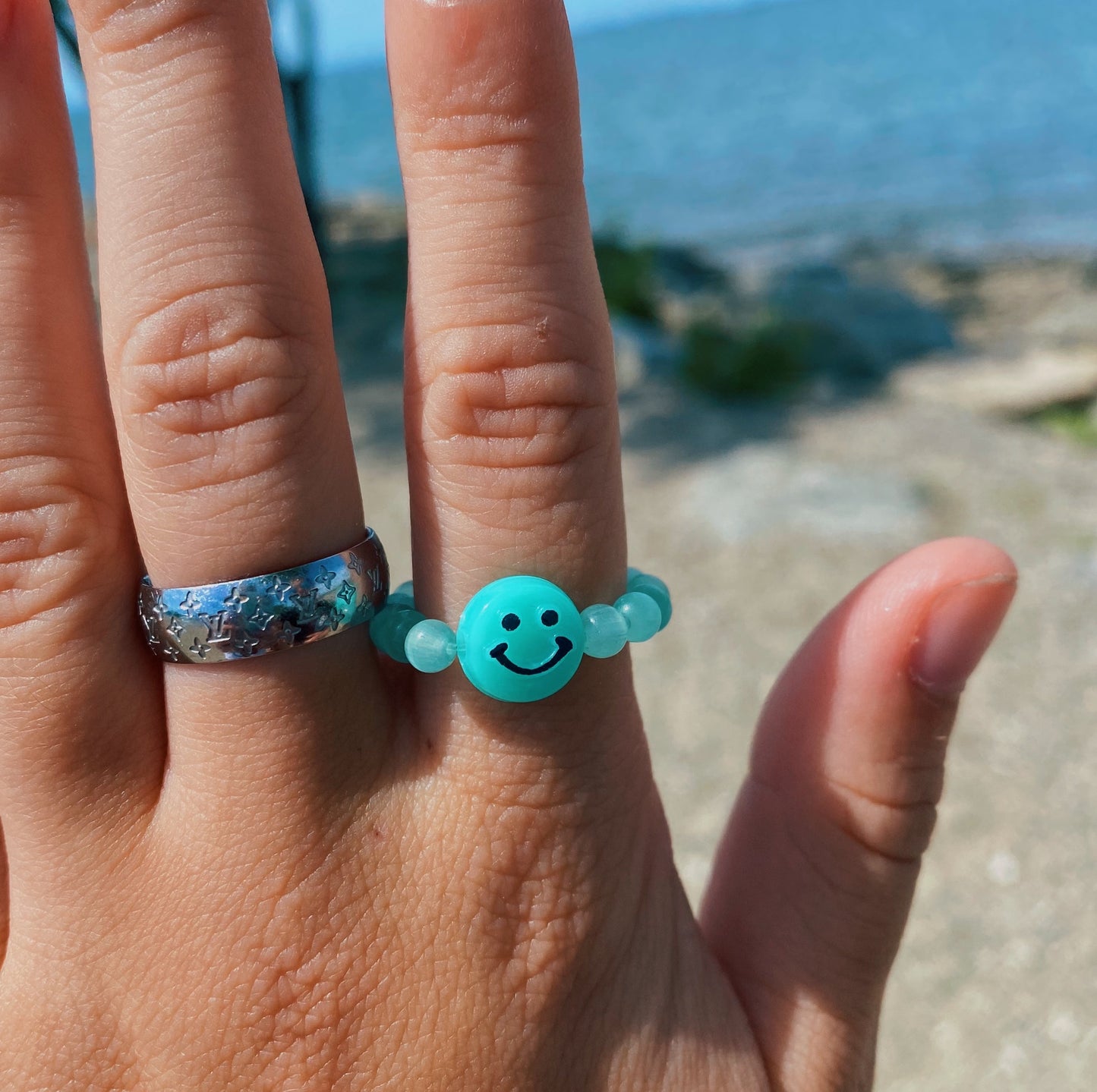 Aqua gem ring